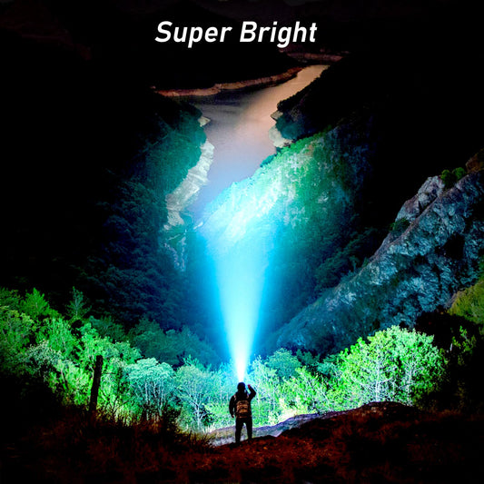 Blukar LED Headlamp Rechargeable, Super Bright Headlamp with 8 Light Modes, Sensor and Red Light, Lightweight IPX5 Waterproof Mini Headlight for Running, Camping, Fishing - 2 Pack