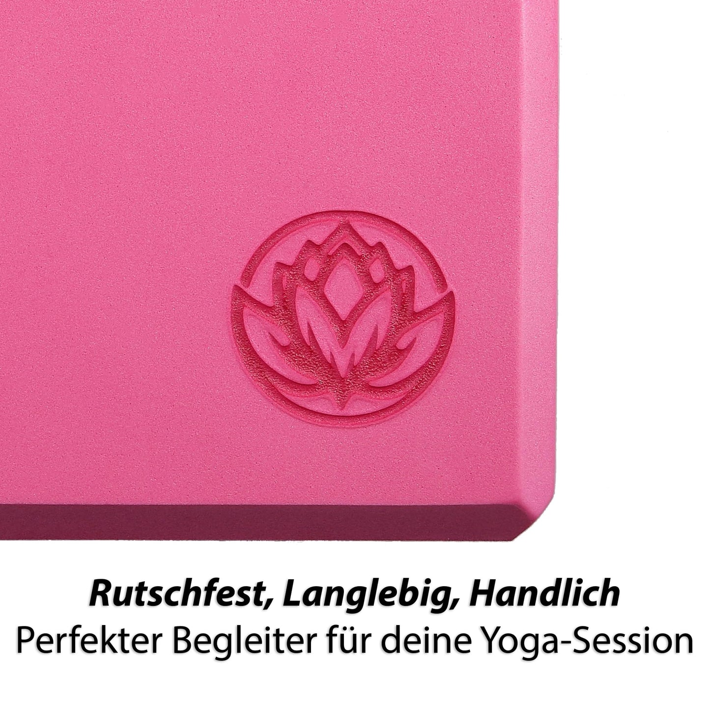 4x Yoga Block by VonBueren | 22 x 12 x 7.5 cm each block | Yoga blocks for women and men made of EVA | Blocks for Pilates