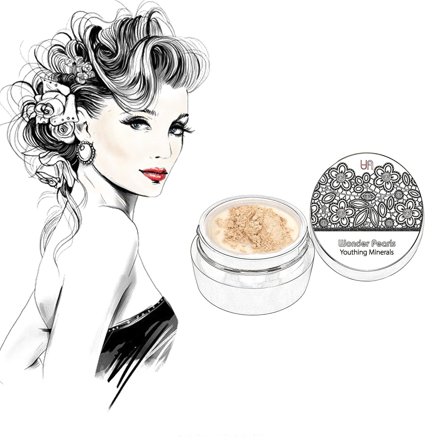Age Attraction Wonder Pearls Mineral Powder Natural Cosmetics (shade 1) - 7 grams