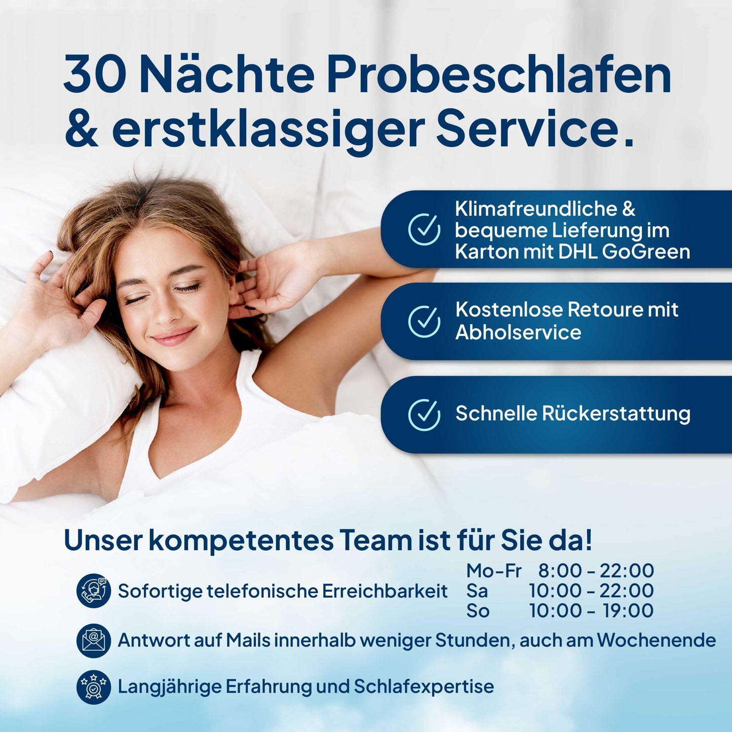 AM Quality Mattress Gel Topper 180x220cm soft - Made in Germany - Gel foam topper 180x220 with Lyocell cover & anti-slip function - Adaptive memory foam mattress topper 180x220