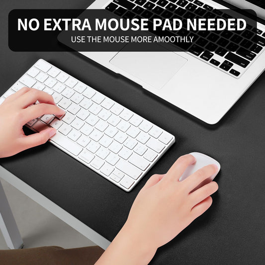 BUBM Desk Pad 120x60cm, Premium Leather Mouse Pad, Non-Slip Table Pad Writing Pad, Multifunctional Office Mousepad Desk Accessory for Office & Home Office (Black)
