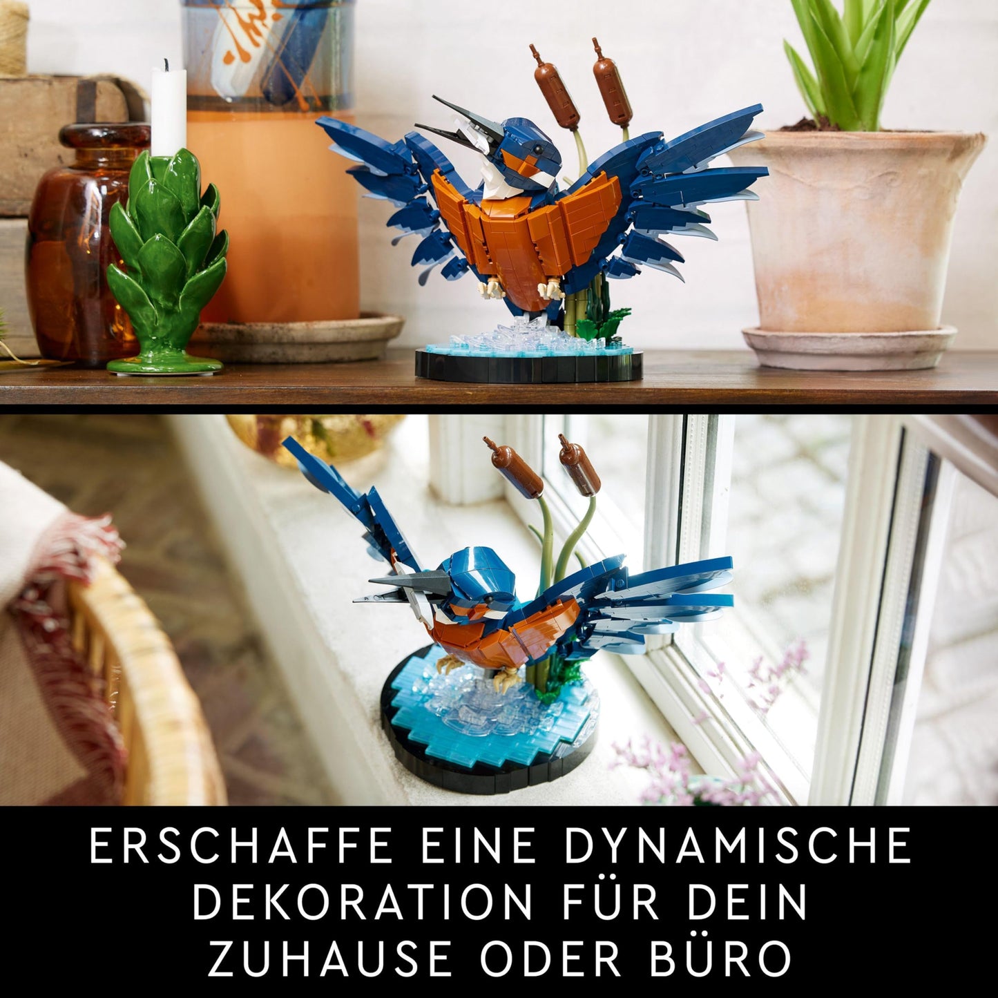 LEGO Icons Kingfisher Model Kit for Adults, Bird Model for Living Room or Office, Home and Home Office Decor, Gift for Bird Lovers and Ornithologists, Women and Men 10331