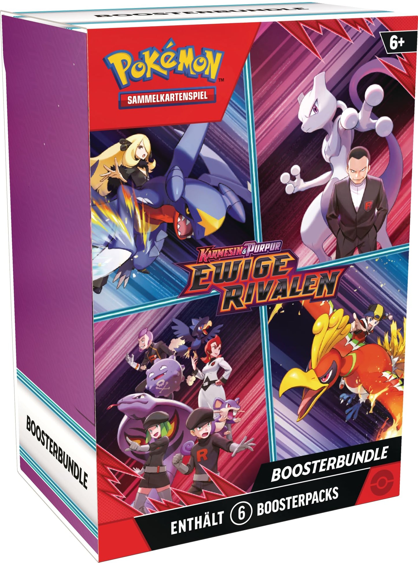 Pokemon Trading Card Game: Booster Bundle Crimson & Purple - Eternal Rivals (6 Booster Packs)