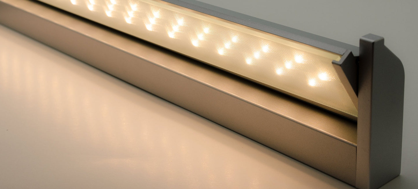 Rolux LED-LLH-310, 10W, 3000K~6500K, Surface Mounted/Under Cabinet Light, Aluminum, 10 watts, silver, 57.5 x 8.5 x 3.5 cm