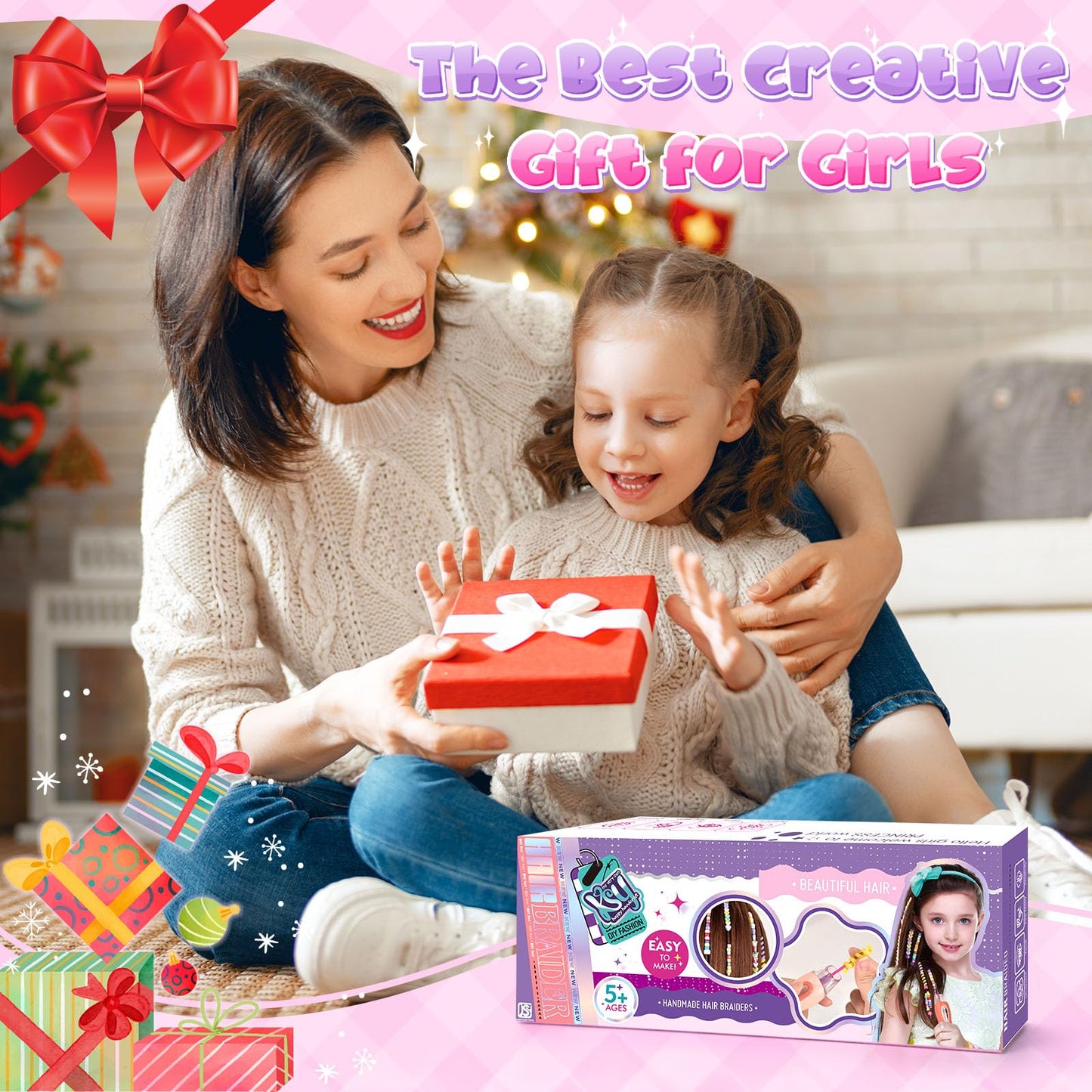 Flnlano Gift for Girls 5 6 7 8 9 10 Years: Hair Accessories Girls Toy Kids