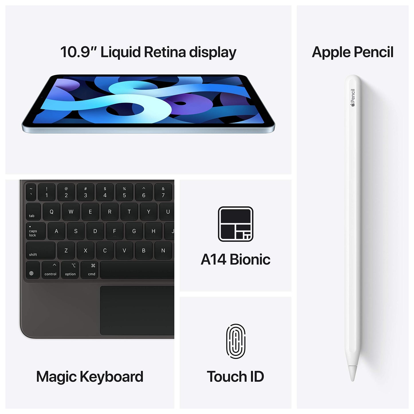 2020 Apple iPad Air (10.9-inch, Wi-Fi + Cellular, 64GB) Rose Gold (Refurbished)