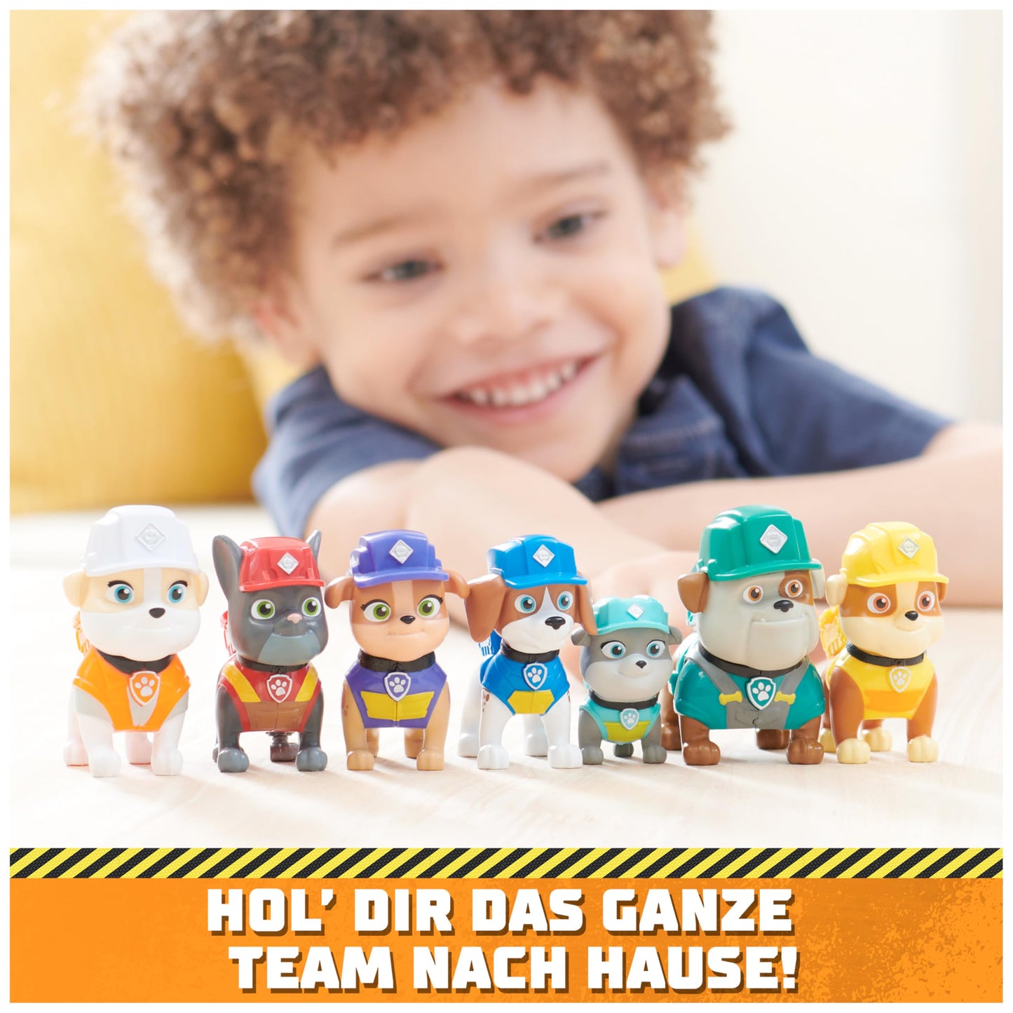 Rubble & Crew - 7 dog figures gift set for collecting, toys suitable for children aged 3 and up.