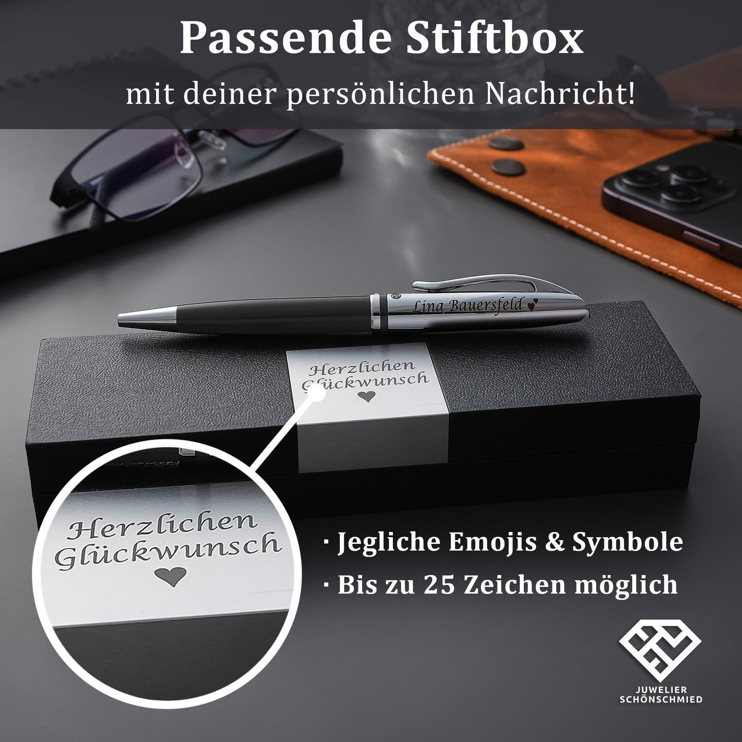 Pelikan ballpoint pen with engraving as a gift & symbol with gift packaging Jazz Classic Warm Grey PS18 - now customize online!