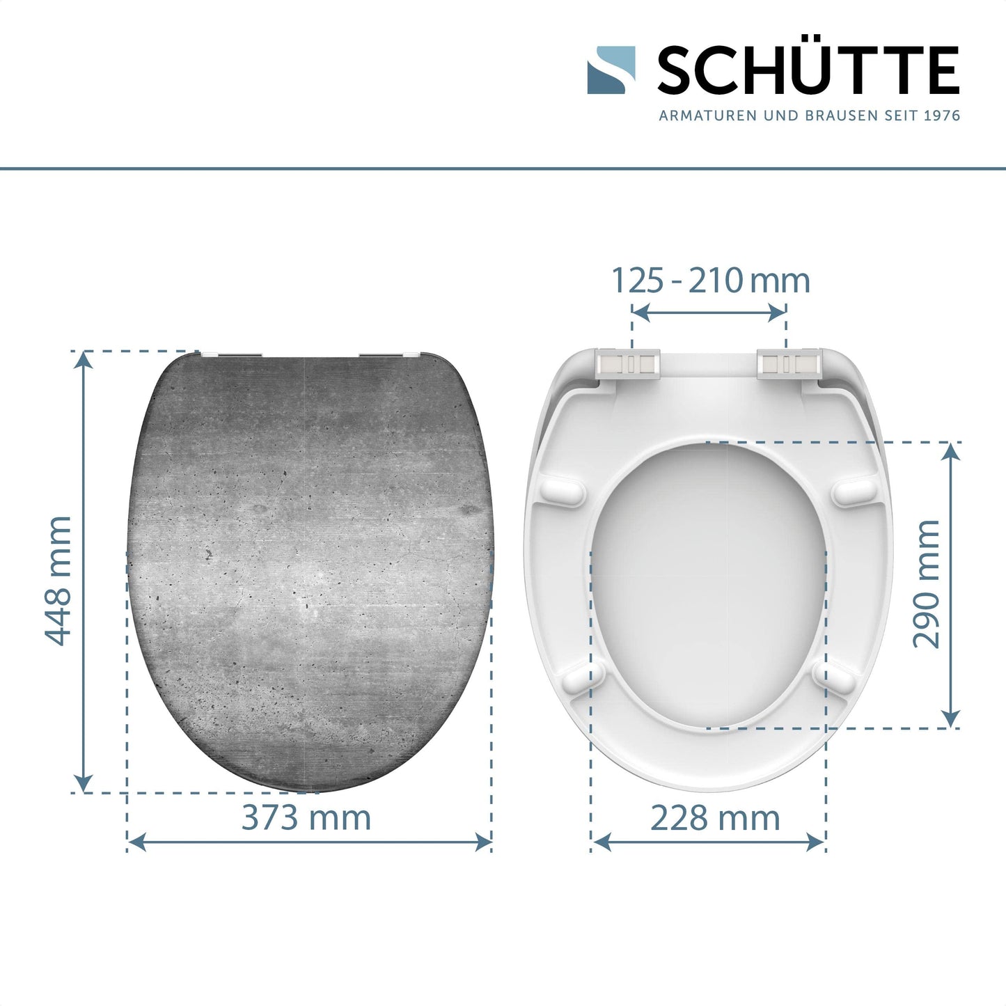 INDUSTRIAL toilet seat with soft close mechanism made of duroplast material, high-quality toilet lid with a weight capacity of 175kg, seat with design, toilet cover for toilet, toilet seat with pattern.