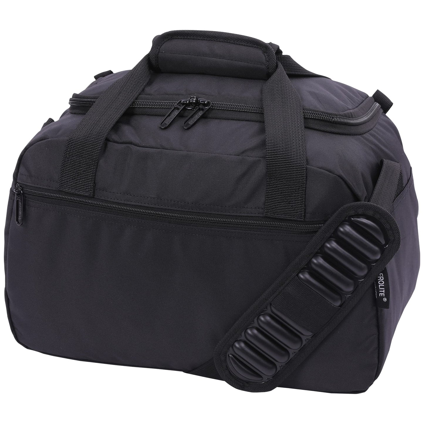 Aerolite 40x30x20cm Ryanair and Wizz Air Maximum Size Under Seat Cabin Bag, Foldable Premium Carry-On Bag, Small Lightweight Ryanair Carry-On Bag 40x30x20, Black