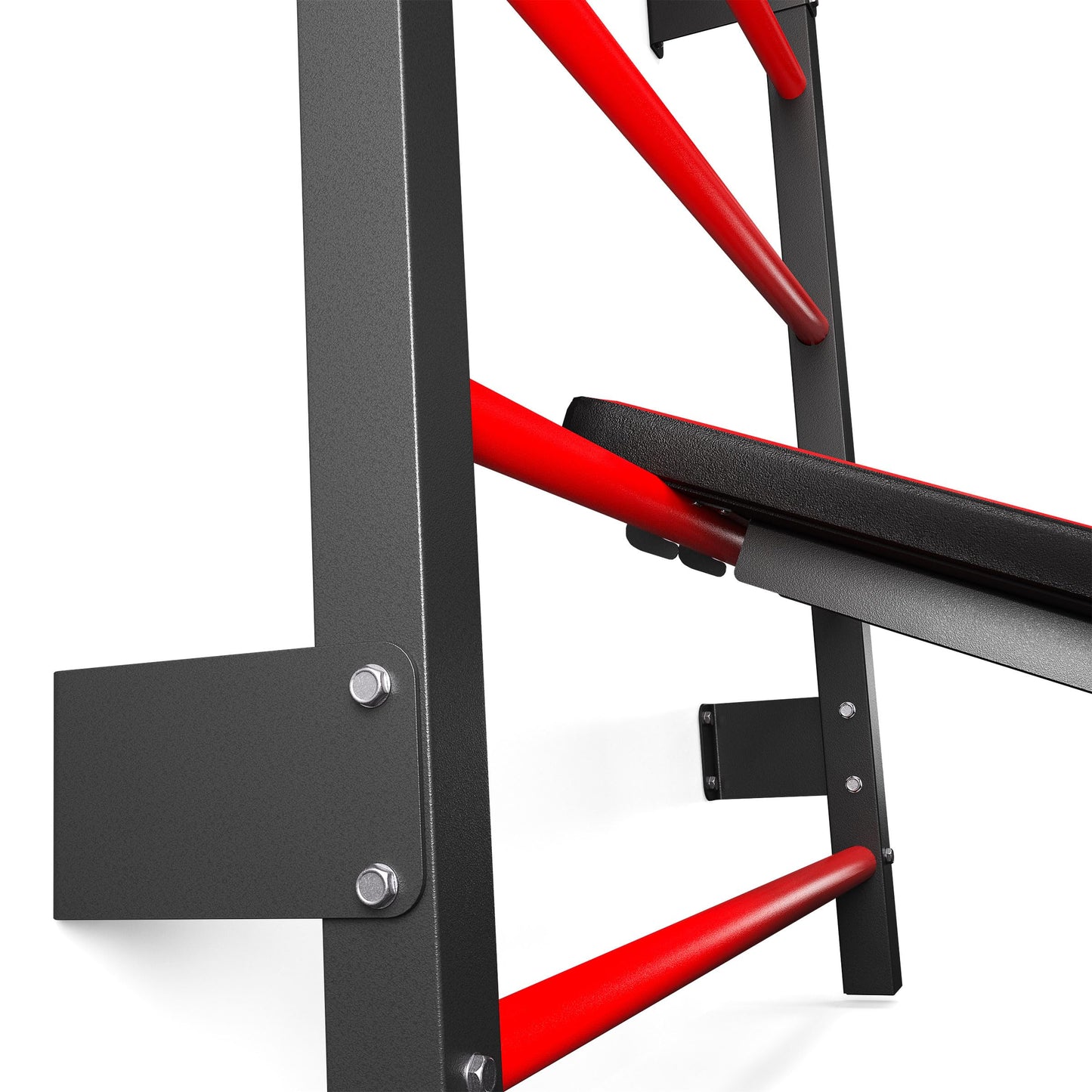 K-Sport: Training set - wall bars + dip station, pull-up bar & weight bench I power station with pull-up bar, dip bar & weight bench, incl. E-book