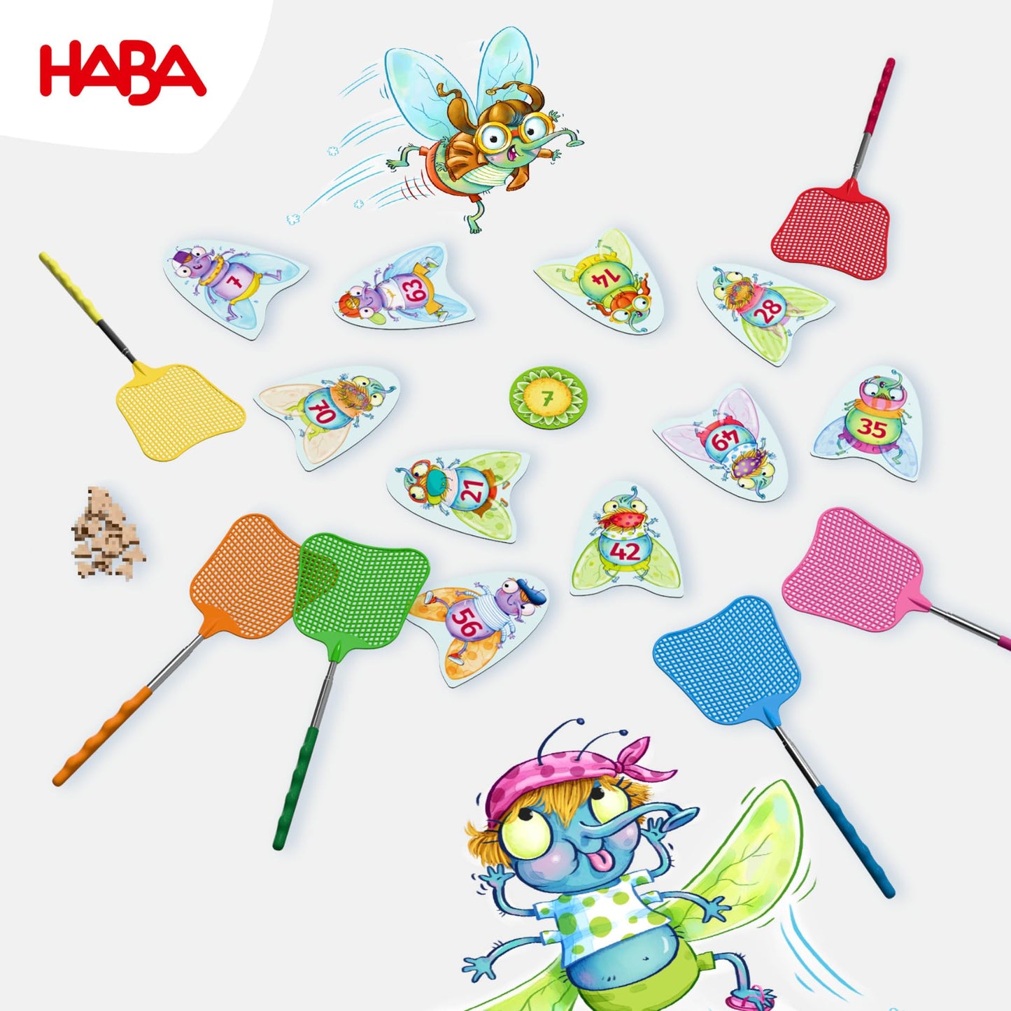 HABA 3X4=Clap - Exciting educational game for 2-6 players ages 8 and up. Promotes basic multiplication and concentration. Fun reaction game for practicing math skills. - 2012173001