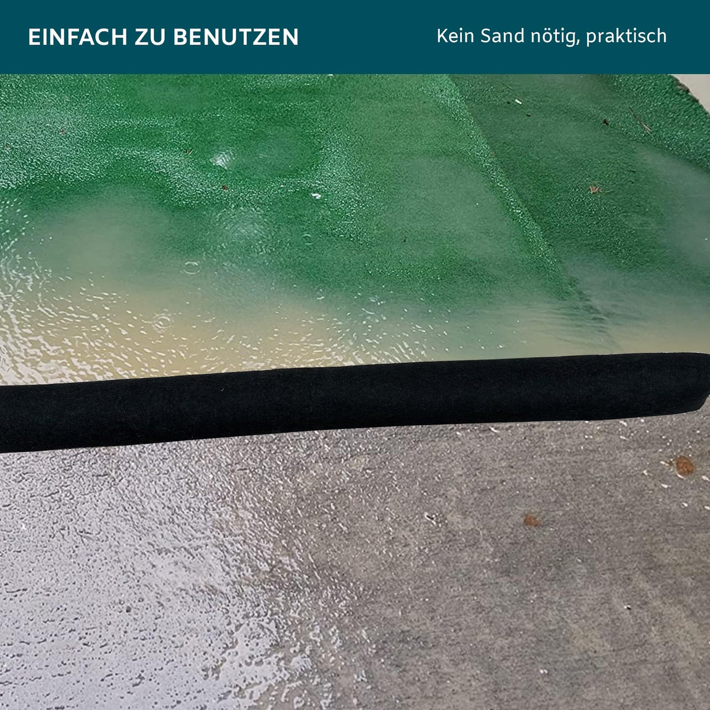 2 pieces of 150CM water-activated flood barriers for house doors, sandless flood protection bags for garages and home doors (150CM-2 pieces)