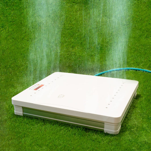 Mauk Step Action Ground Shower Pool Shower Garden Shower 60x55x10cm / Connection to garden hose