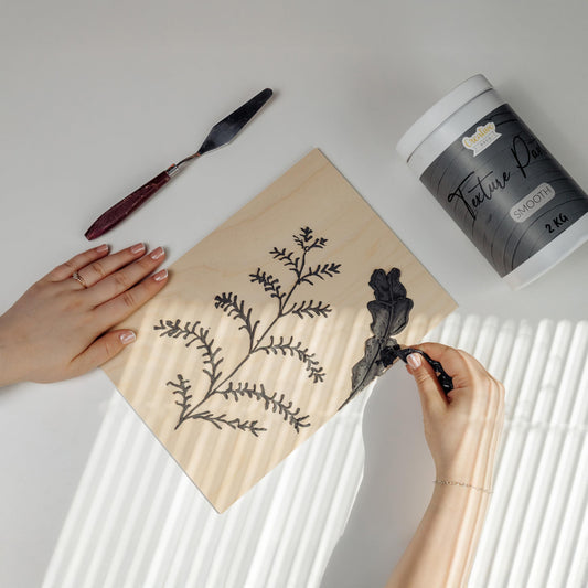 Creative Deco Structure Paste Smooth 2 kg | Dark Grey Spackle for Acrylic Painting | Modeling Paste for Art Projects, Acrylic Paint, DIY, 3D Effects, Textures | Easy to apply with palette knife