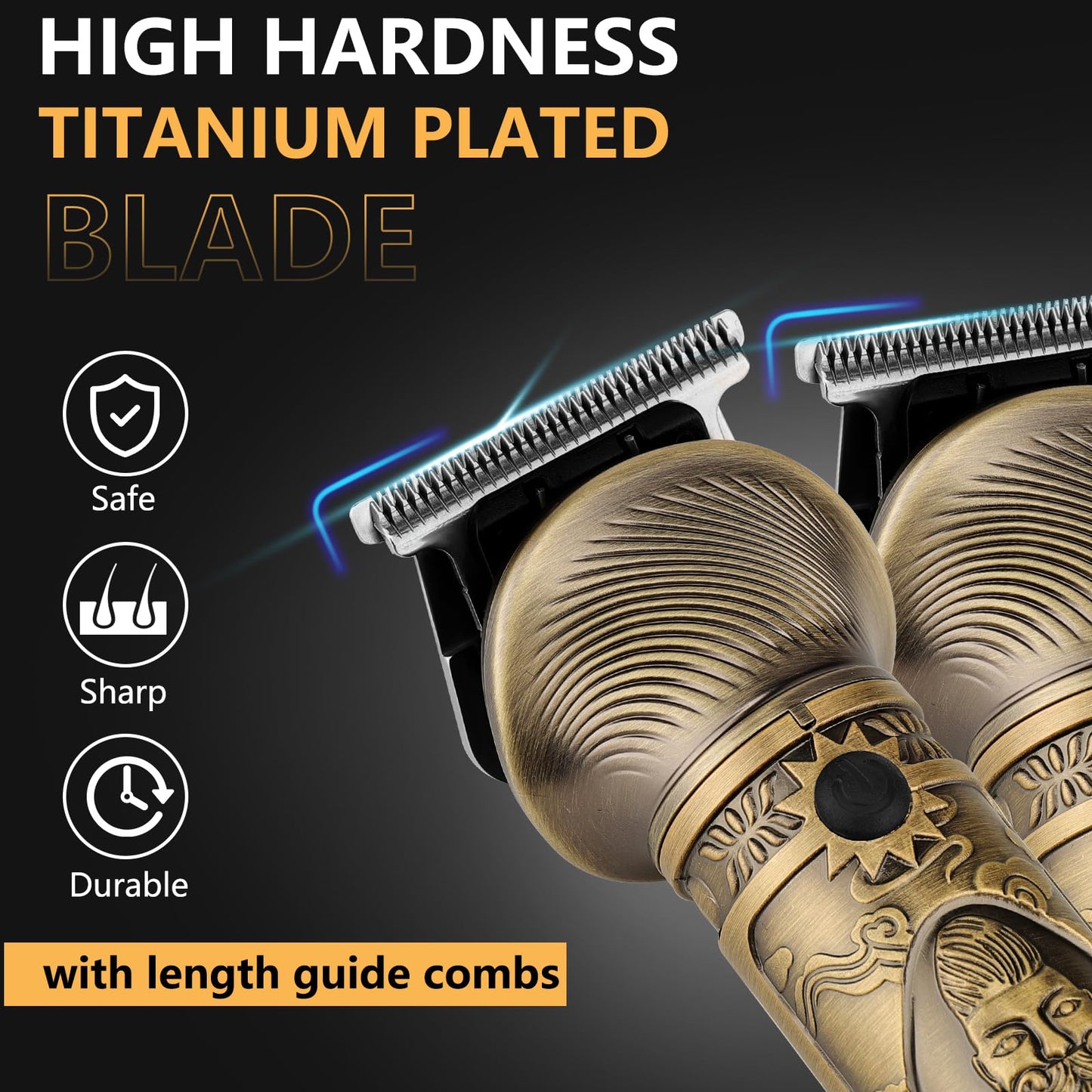Professionelle Haarschneidemaschine für Herren. Präzisionstrimmer für Bart, Haare, Nasenhaare und Körperhaare. Inklusive T-förmigem Trimmer. Alles in einem!