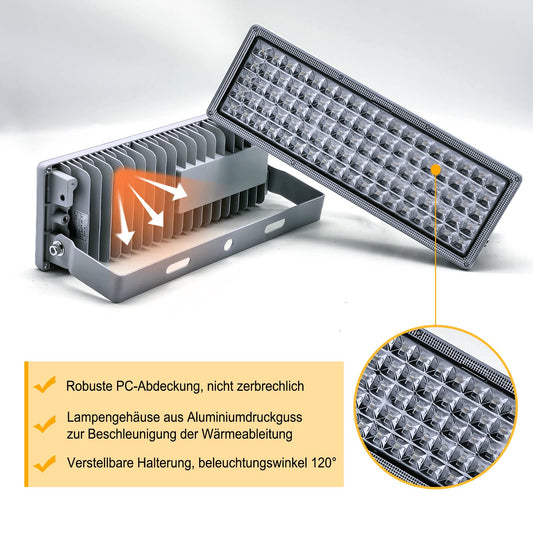 POWERFUL 100W LED Floodlight Floodlights LED Floodlight Outdoor 10000lm Super Bright Floodlight 6500K IP67 Waterproof Outdoor Spotlight for lawns Backyard...