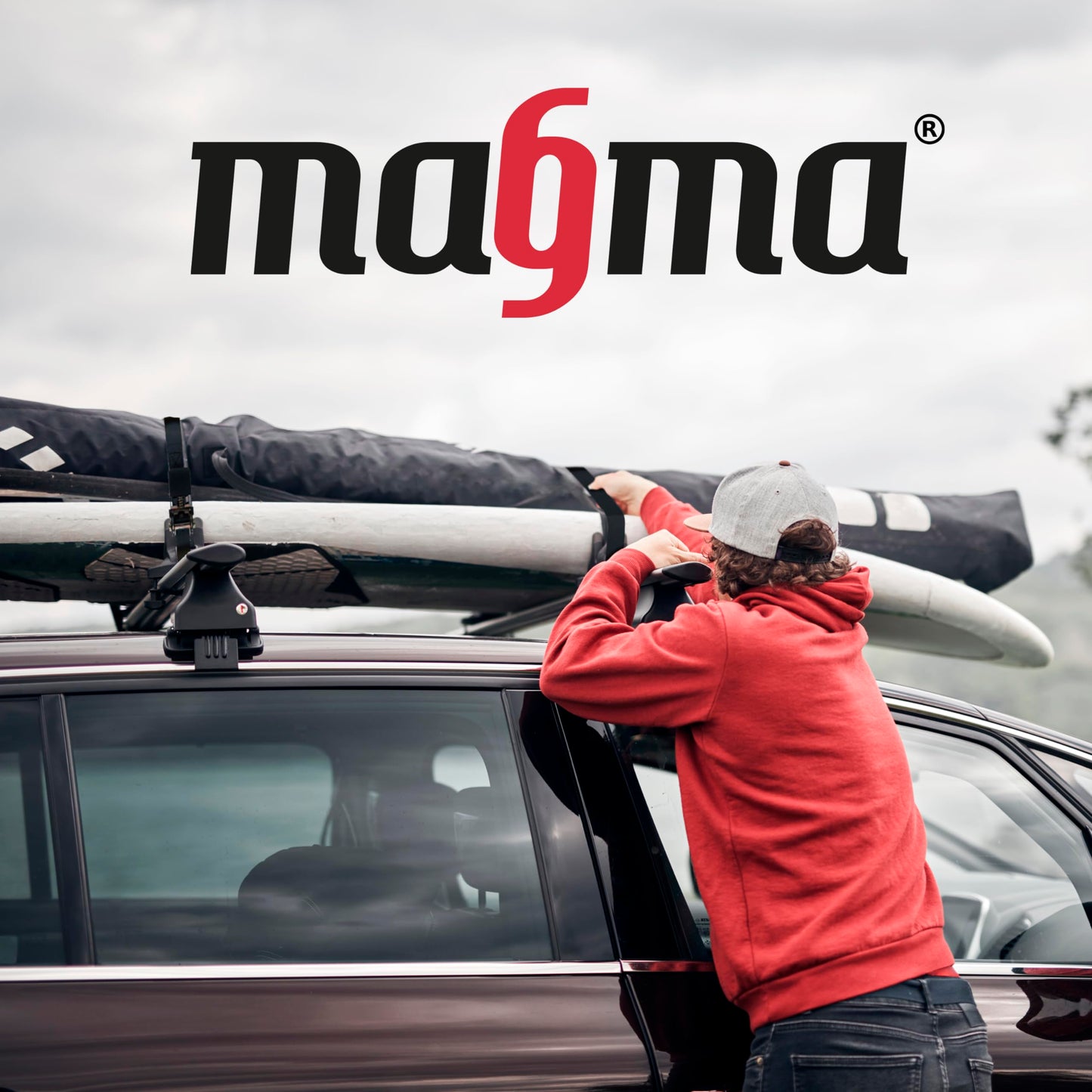 MAGMA | 2-Pack 3.5M Ratchet Straps with Scratch Protection | Ratchet Tie Downs | Strap Set | Tie Down Straps | Secure Kayak, Surfboard, Canoe, Bike, Motorcycle | Capacity: 1600kgf/Unit. Black