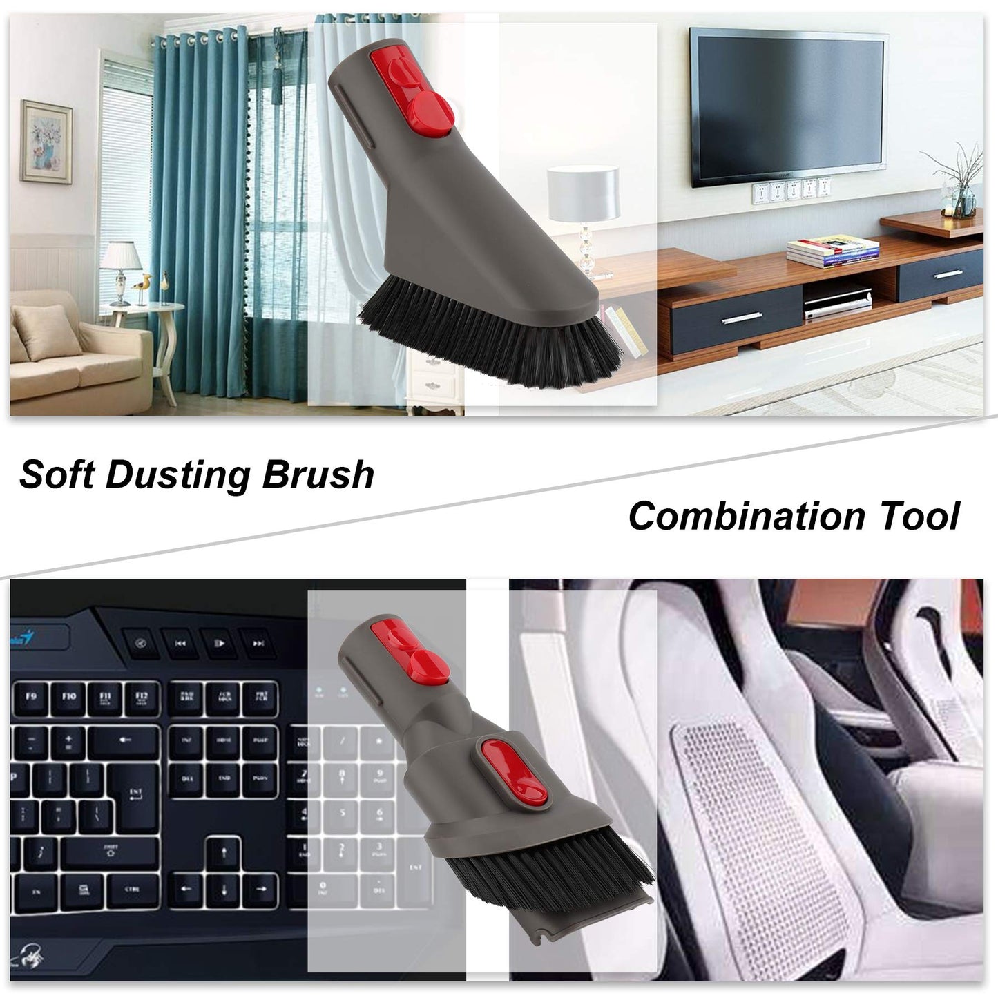 AINUO accessory kit mounting set with flexible hose for Dyson Gen5 V15 V12 V7 V8 V10 V11 SV10 SV11 cordless vacuum cleaner (6 in 1)