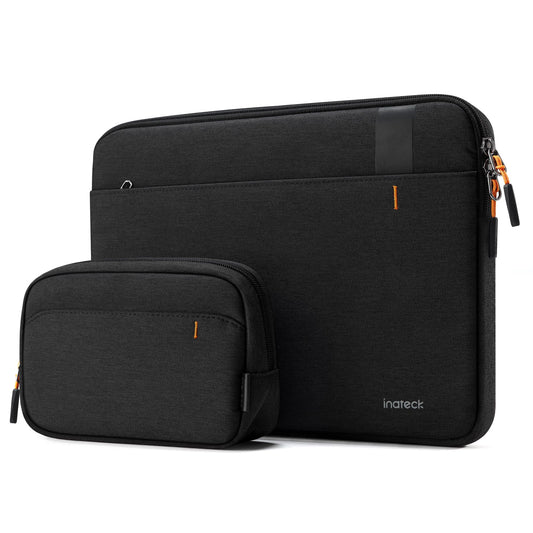 Inateck 360° Protective Laptop Sleeve, Compatible with 14-inch MacBook M1/M2/M3/M4 Pro/Max 2021-2024, Laptop Case with Accessory Pocket, Black