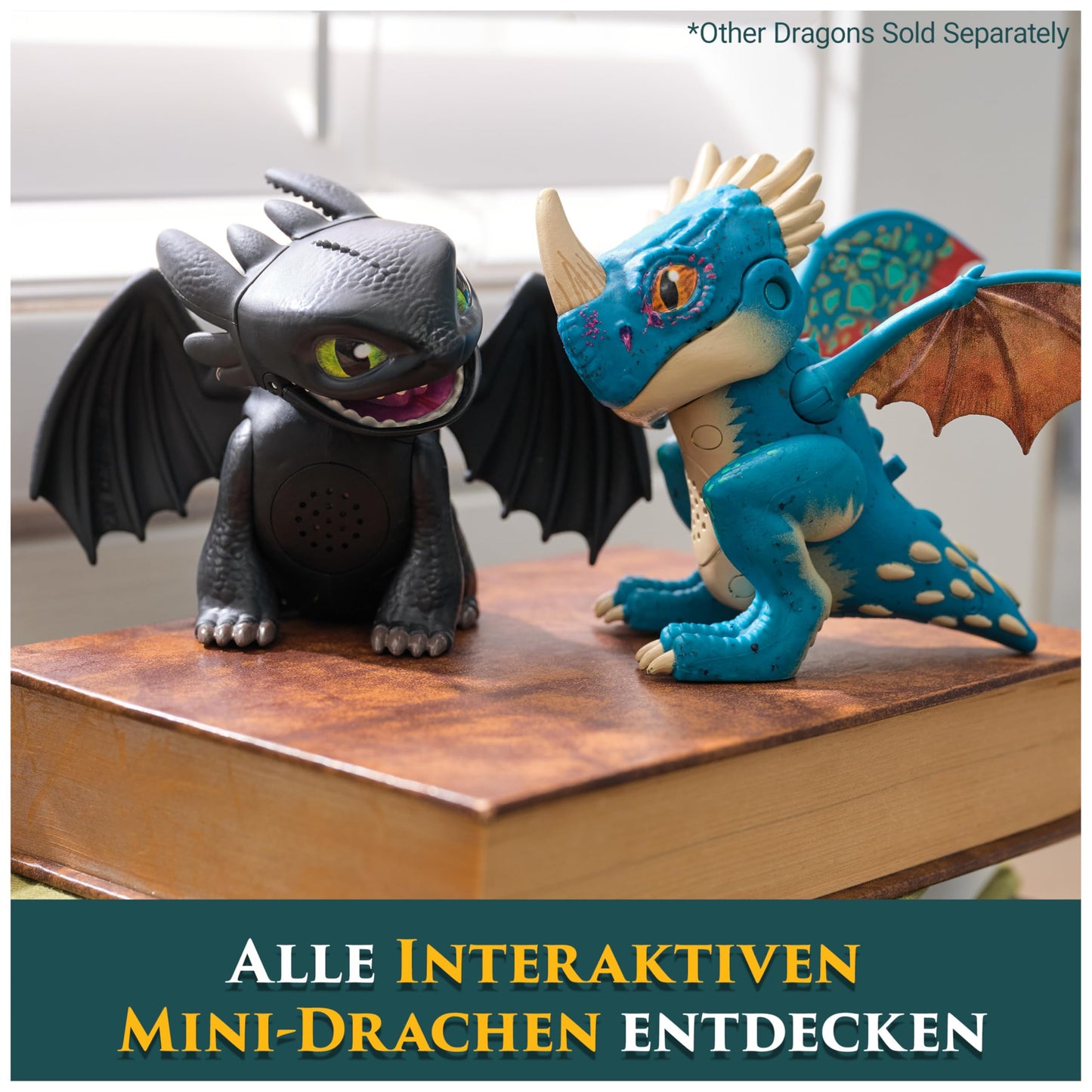 DreamWorks How to Train Your Dragon Interactive Mini-Dragon Stormfly, figure with sound effects, toy for kids ages 4 and up.