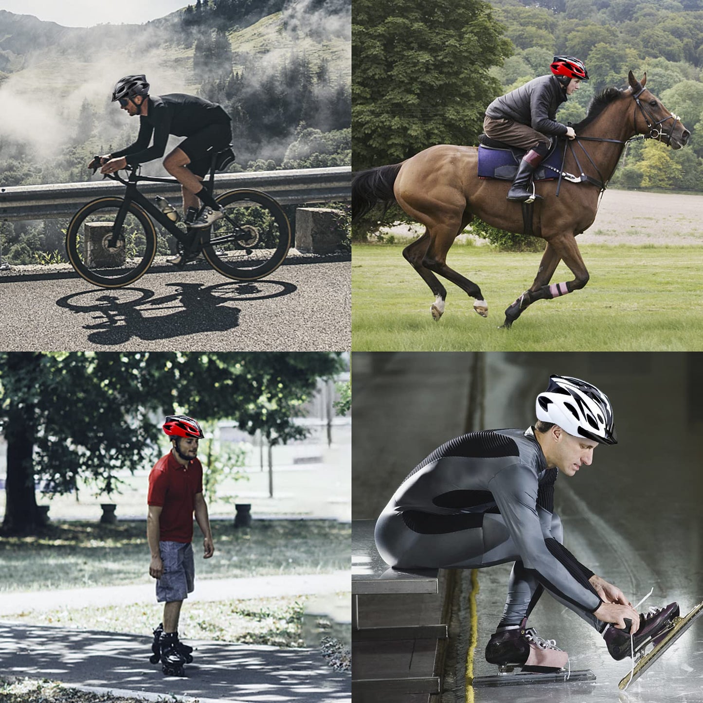 GOXIFACA Unisex Bike Helmet for Adults, Men and Women, with Detachable Visor and Padding, Adjustable Helmet for Mountain Biking and City Commuting (fits head size 58-62cm)