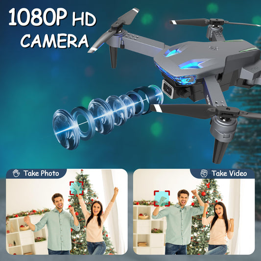 Wipkviey T28 Drone with Camera for Beginners, Foldable Quadcopter for Adults, FPV RC Drones with 3D Flips/Altitude Hold/Gesture Selfie/Waypoint Flight, Gifts for Kids Boys/Girls, 2 Batteries