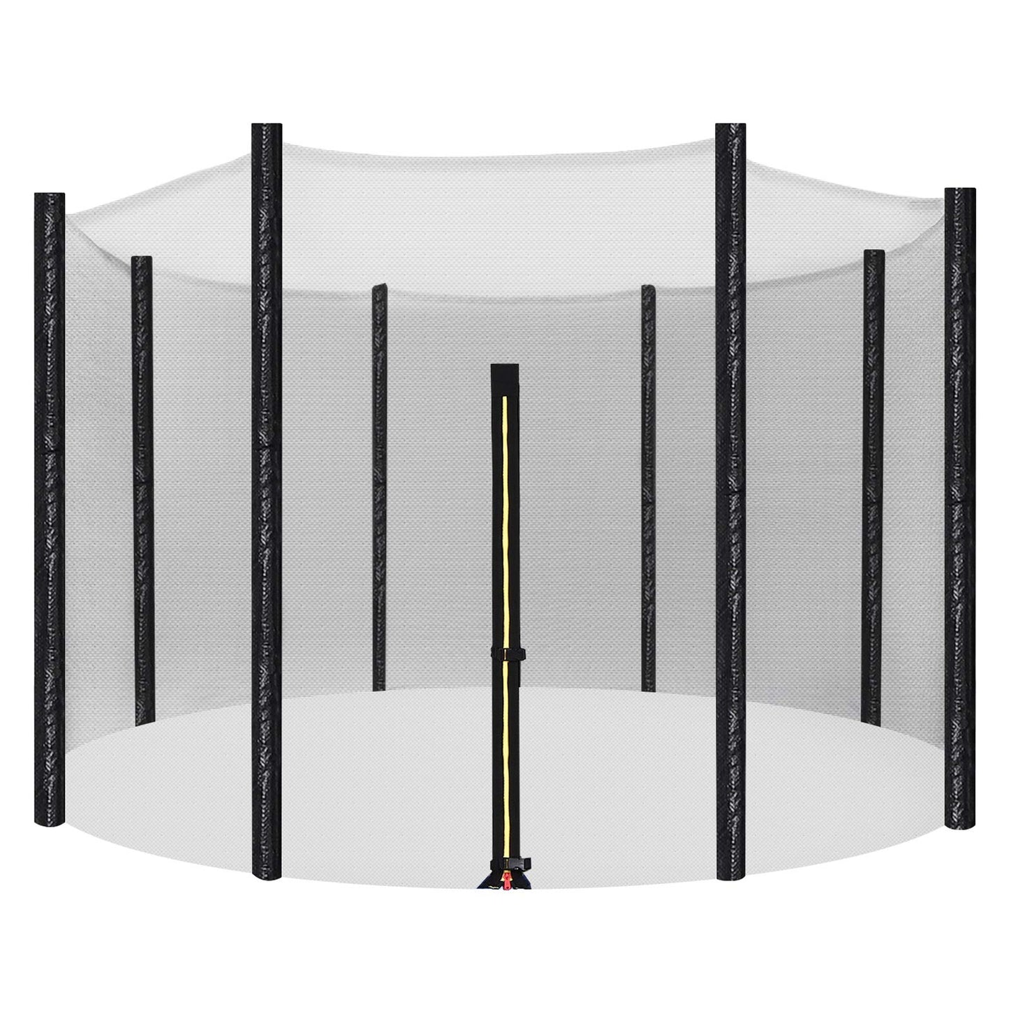 SONGMICS replacement net for round trampoline, Ø 366 cm, safety net for 8 straight posts, round net, black STN12FT