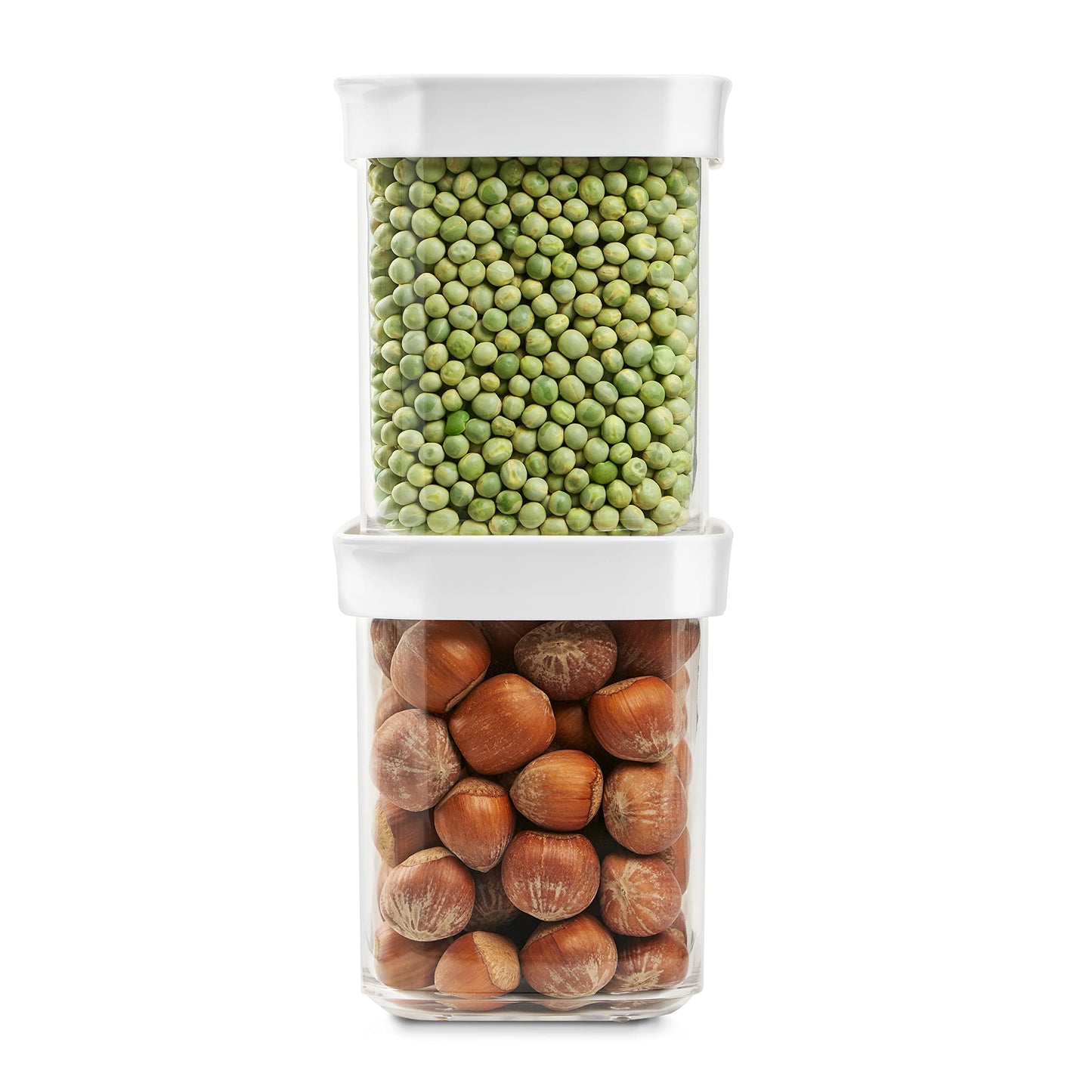 Emsa N11418 Optima Dry Storage Container 1 Liter rectangular upright | 100% secure | hygienic | safe and space-efficient | Fresh seal BPA-free | transparent design (Pack of 3)