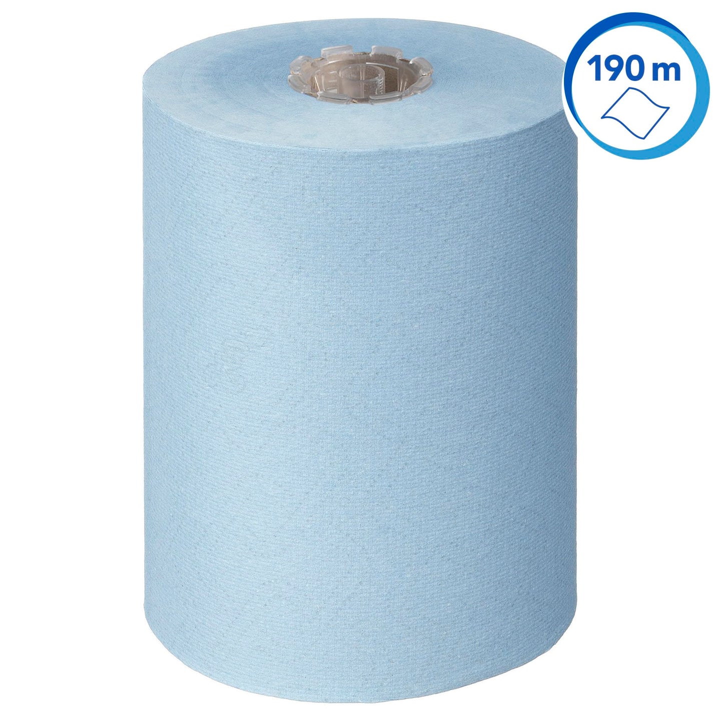 Scott Essential Slimroll 6696 Roll Paper Towels, 1-ply blue paper towels, made with EU Ecolabel-certified paper, 6 rolls x 190m (total 1,140m).