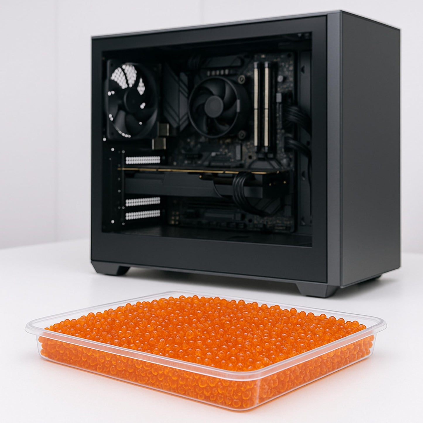 ISOLATECH Silica Gel is a regenerable desiccant suitable for drying filaments. It comes in a 2kg orange bag with silica gel beads for dehumidifying.