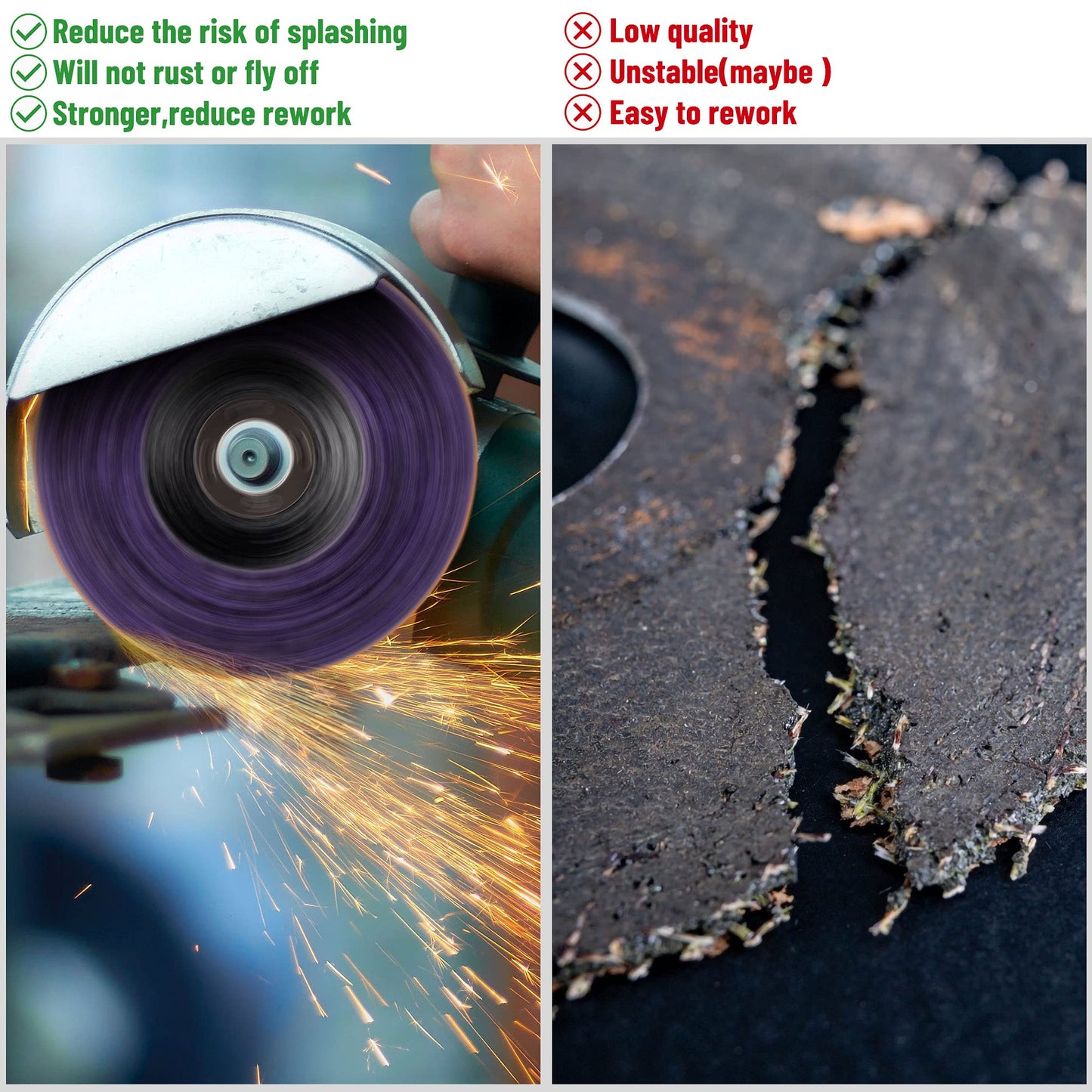 5 pieces grinding discs for angle grinder, 100mm wheel cleaning disc for paint removal and rust.