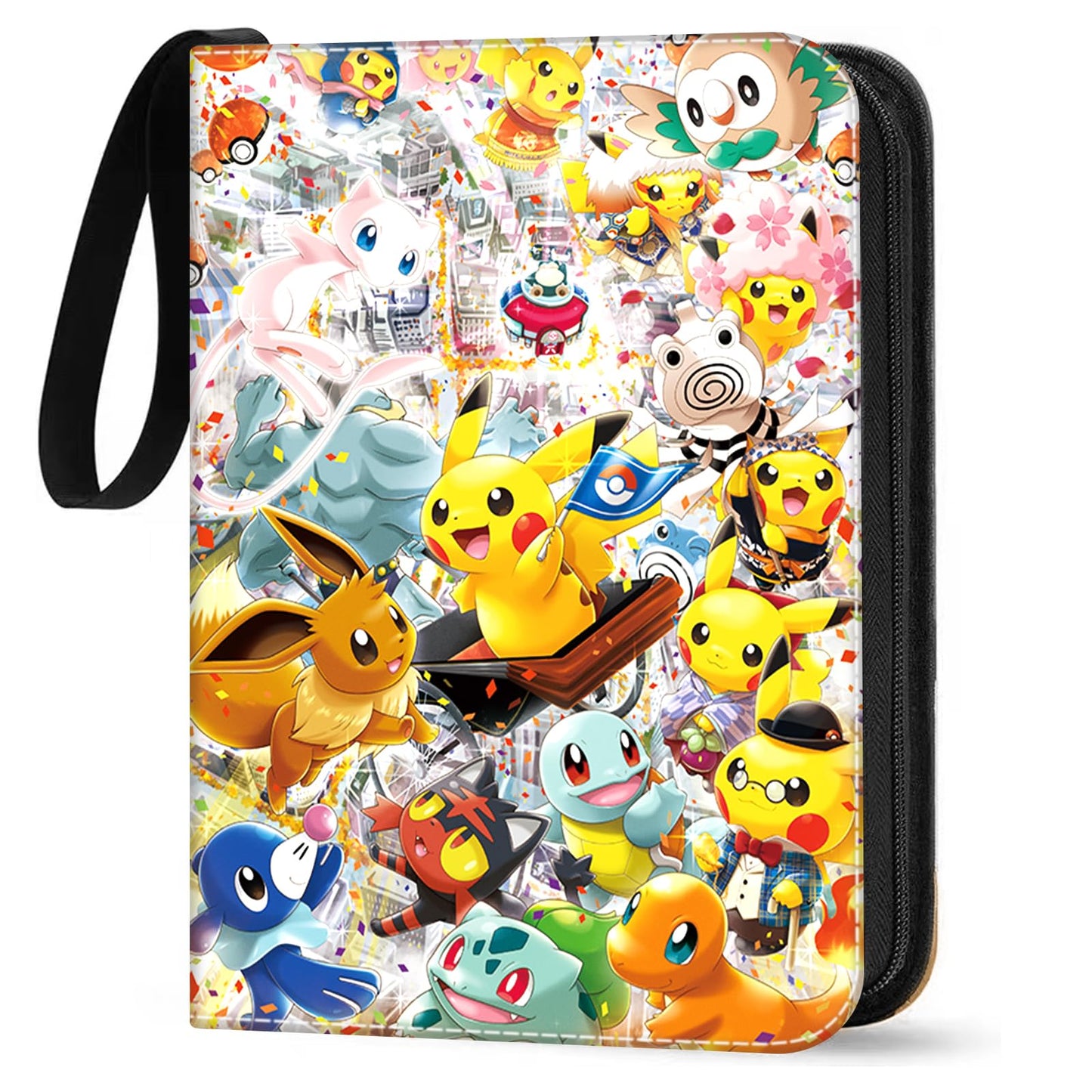 Card collection album, 50 pages, 400 card capacity. Portable, waterproof holder for cards. Great gift for kids, M01.