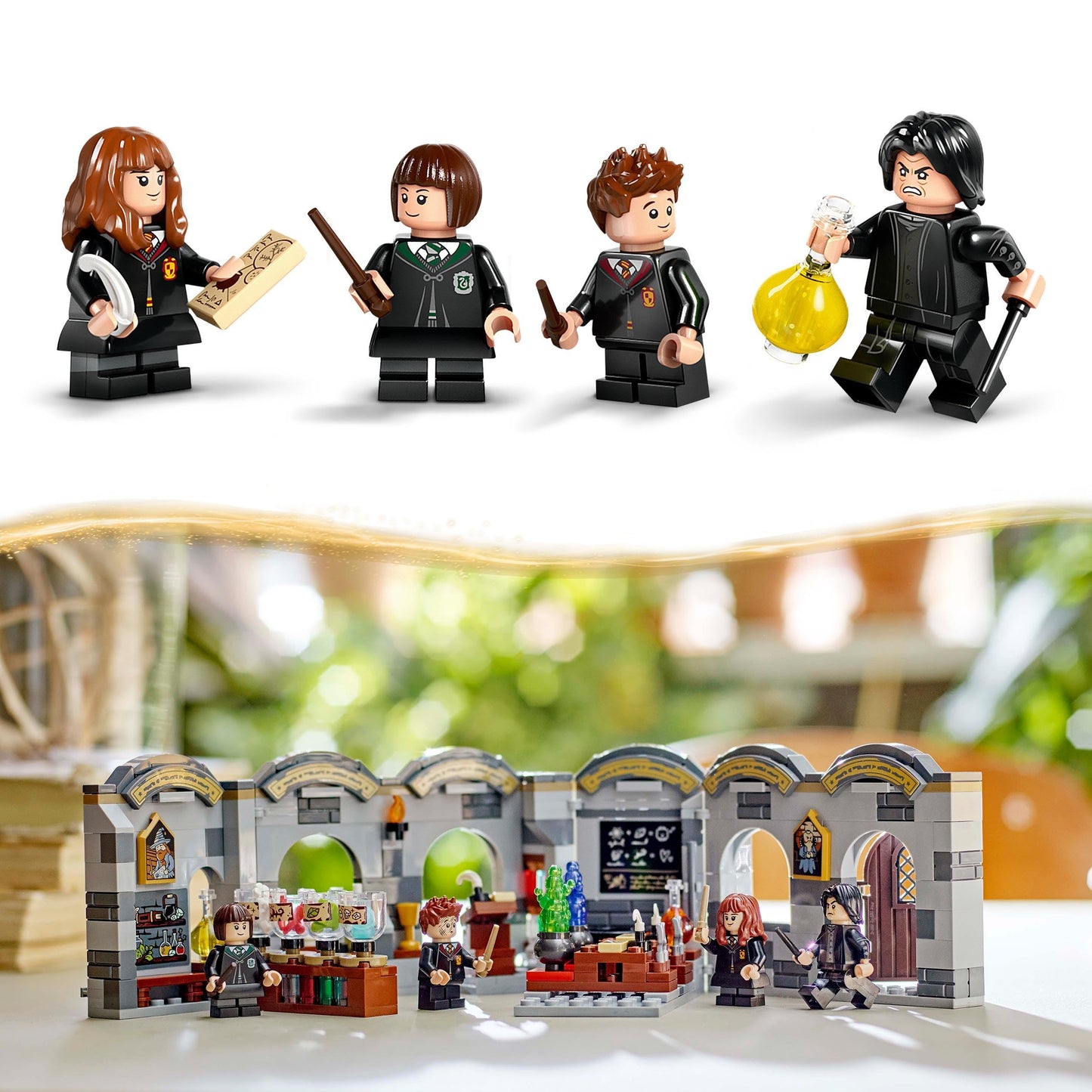 LEGO Harry Potter Hogwarts Castle: Potions Class, fantasy toy, buildable classroom, gift idea for boys, girls, and all fans, with Hermione Granger and Severus Snape 76431