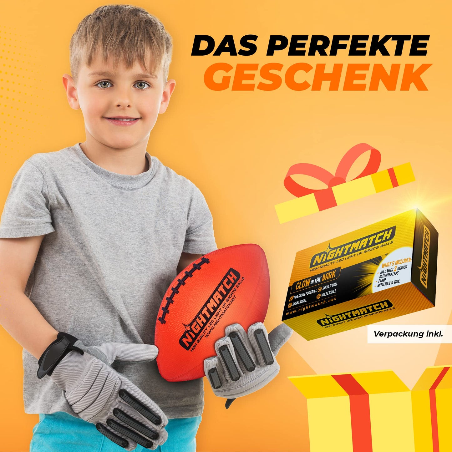 NIGHTMATCH LED Light-Up American Football (LB08-EU)