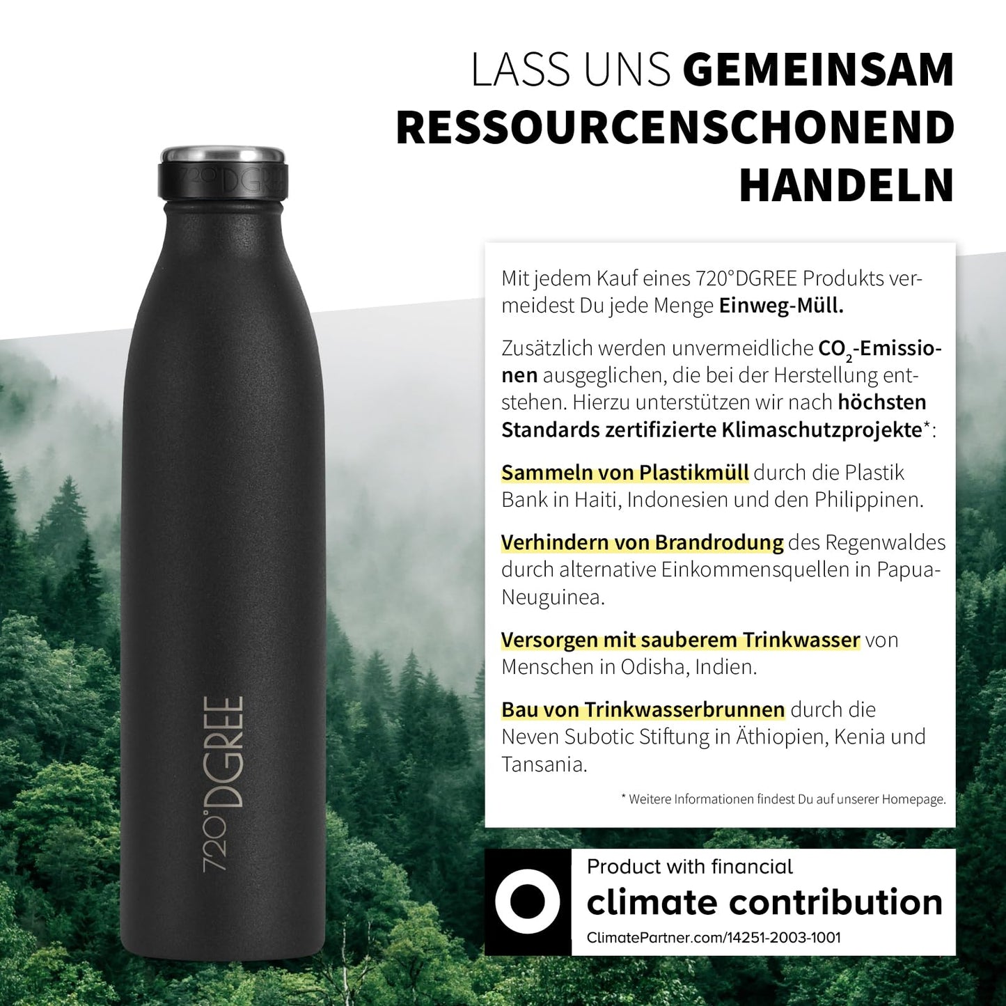 720°DGREE Stainless Steel Water Bottle "milkyBottle" - 500ml - Perfect for Kids, BPA-Free, Leakproof, Suitable for Carbonation - Small Thermos Bottle for Soda, Sports, School, Fitness.