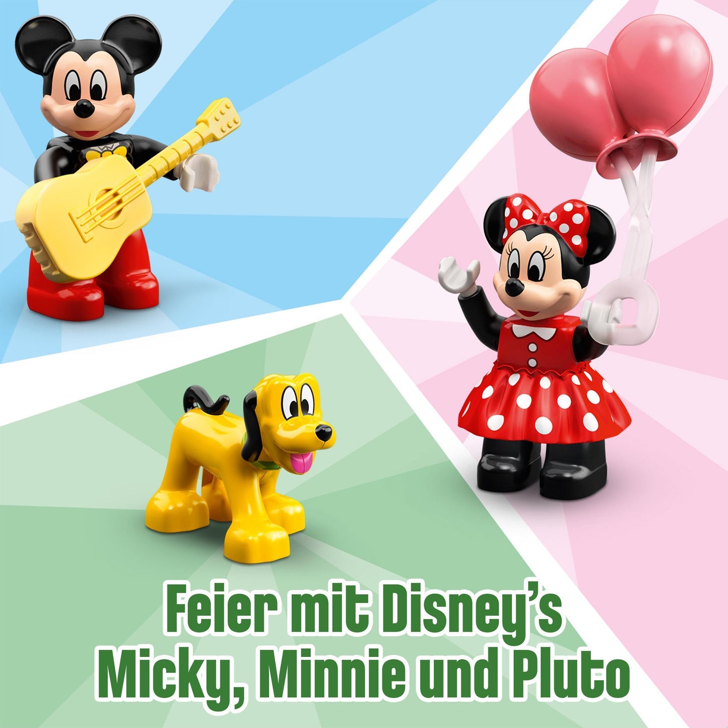 LEGO DUPLO | Disney Mickey and Minnie's Birthday Train - Toy for kids aged 2 and up - Educational toy for toddlers with number blocks & 3 figures - Gift idea for boys & girls - 10941