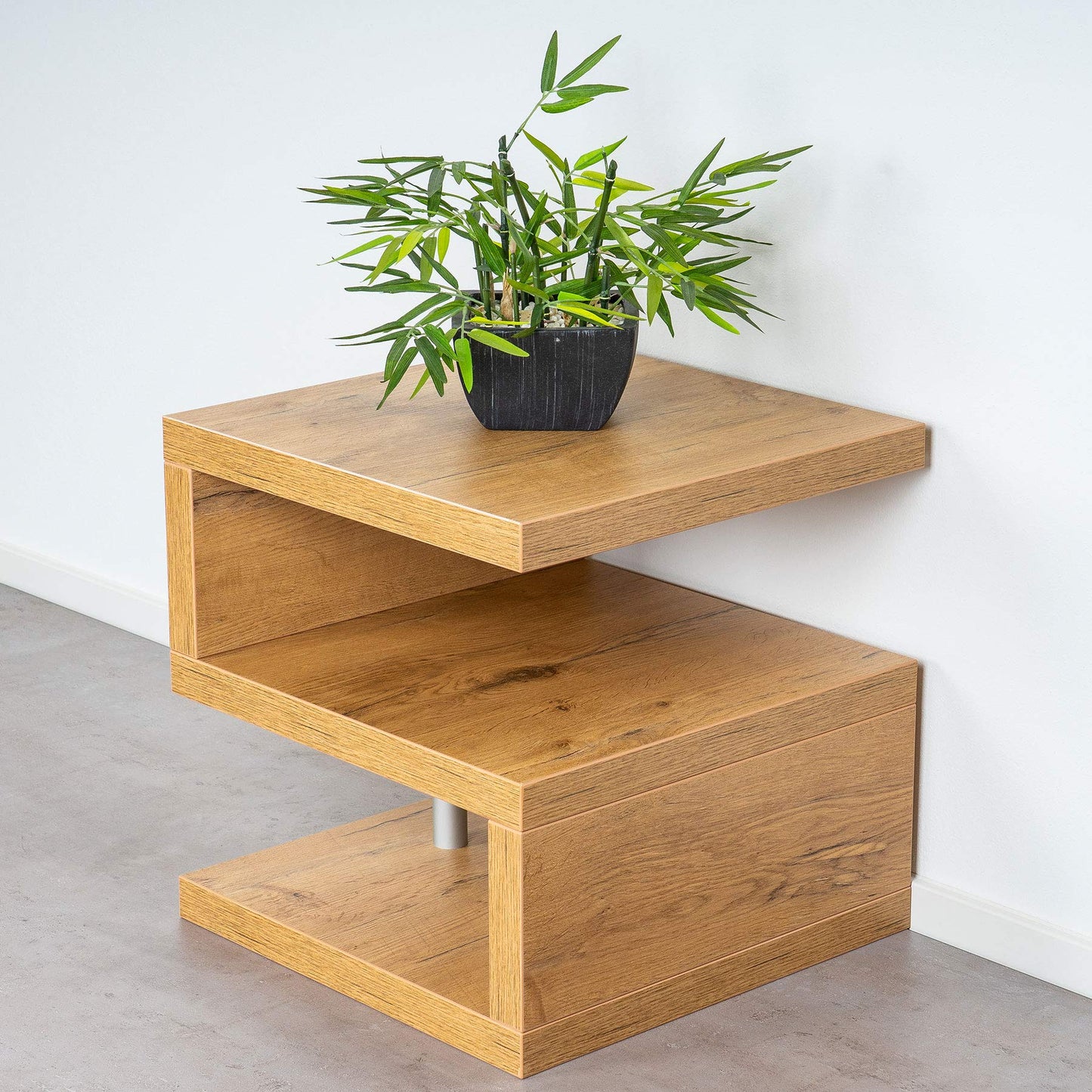levandeo coffee table Sigi wild oak B x H x D: 44x44x44cm Wooden side table No assembly Fixed glued Living room table