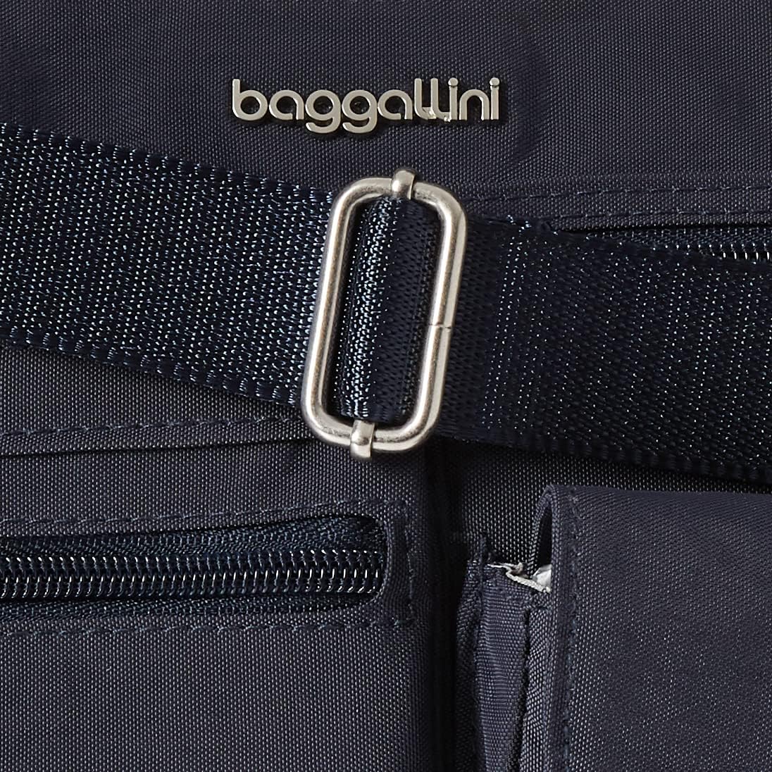 Baggallini women's crossbody bag, 27.9 X 22.9 X 11.4 cm, RFID hobo bag Modern Everywhere Bag, French Navy