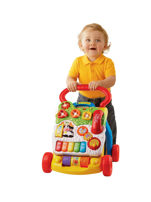 VTech Baby Sit-to-Stand Learning Walker Special Edition - Walker with adjustable speed, music, and detachable activity panel - For children aged 12-36 months.