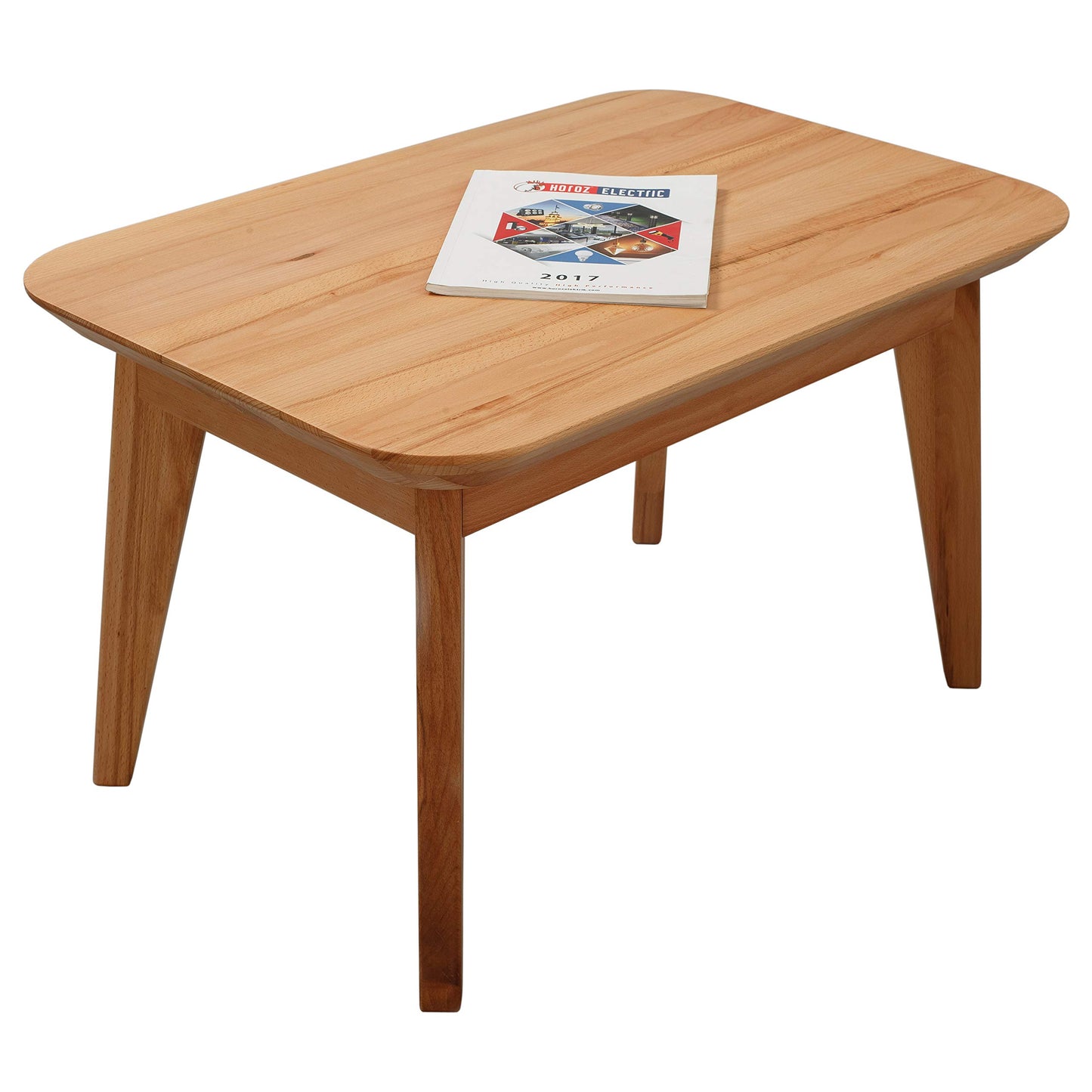 Krok Wood Coffee Table Paris made of solid wood (beech, 75 x 50 x 45 cm)