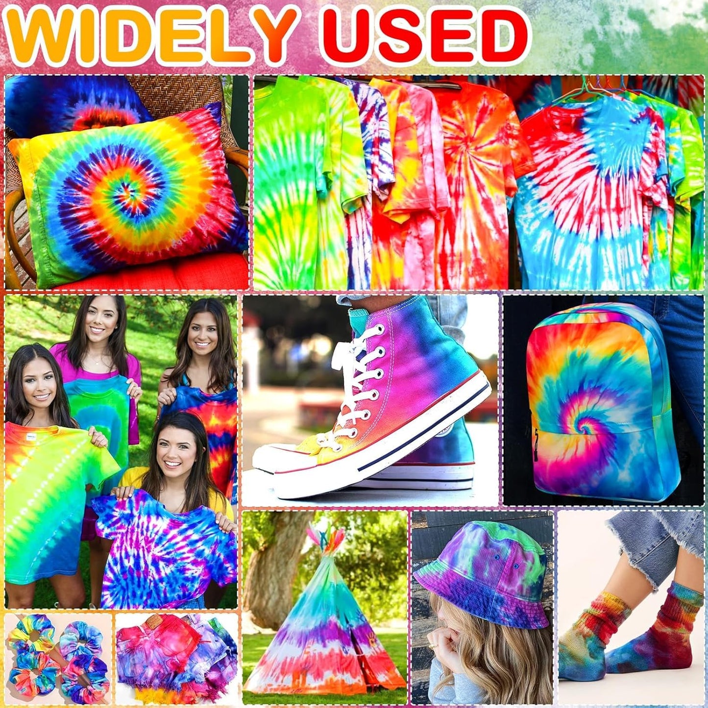 Batik kit, set of batik dyes, 36 colors for dyeing fabric and clothing, creative crafting Tie Dye Kit, games and activities, ideal art and craft set for children and adults (216 pieces)