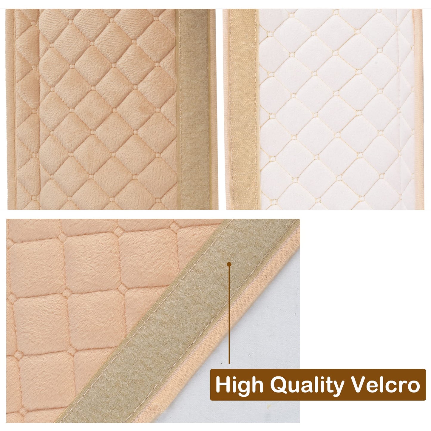 Soft car safety belt covers for adults, children, women, and men. Seatbelt cushion cover, belt pad, protection pad for SUV, shoulder pads for car interior accessories. 1 piece in grey, 100cm.