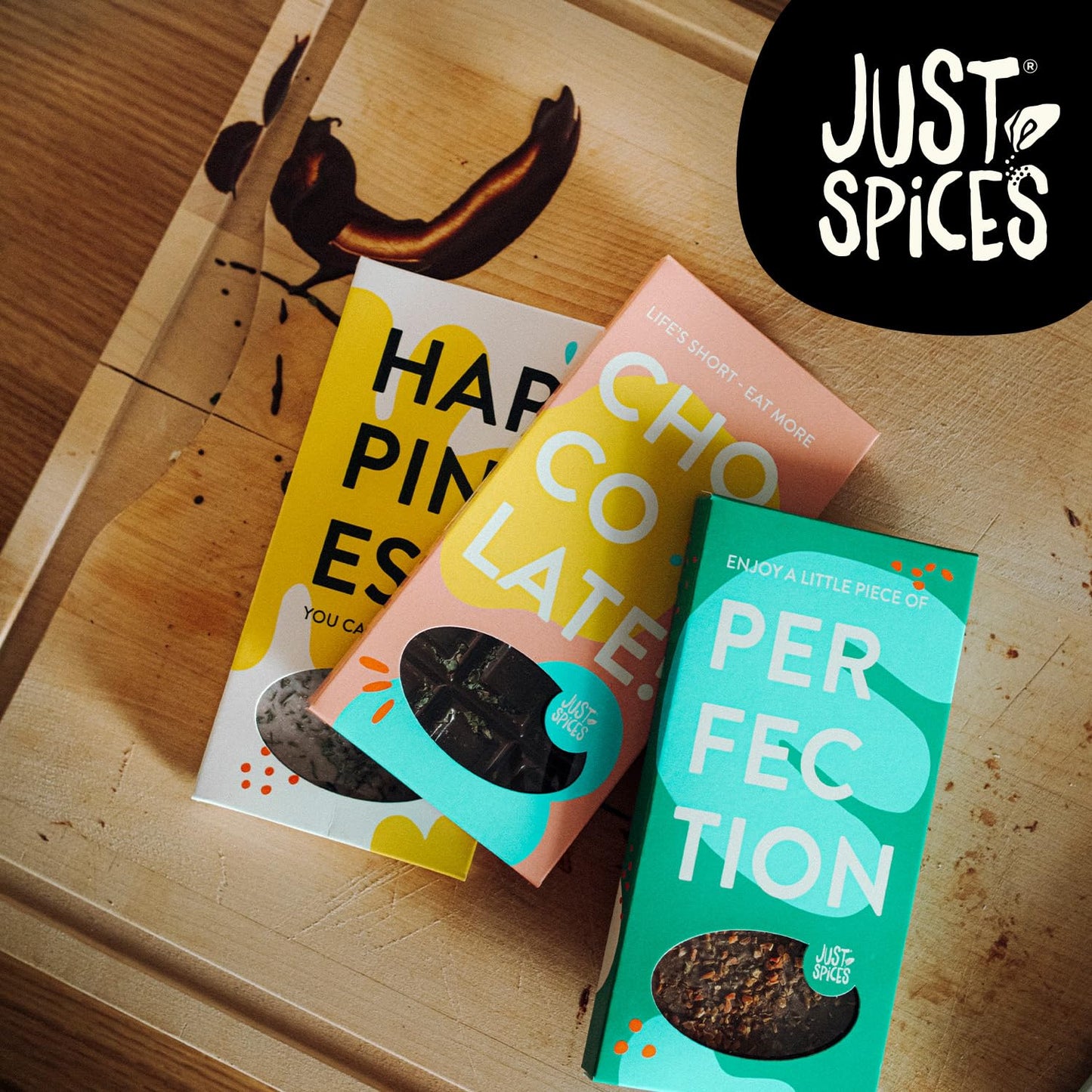 Just Spices Do it yourself chocolate kit I Make your own chocolate bars I With molds, spices, boxes & recipes