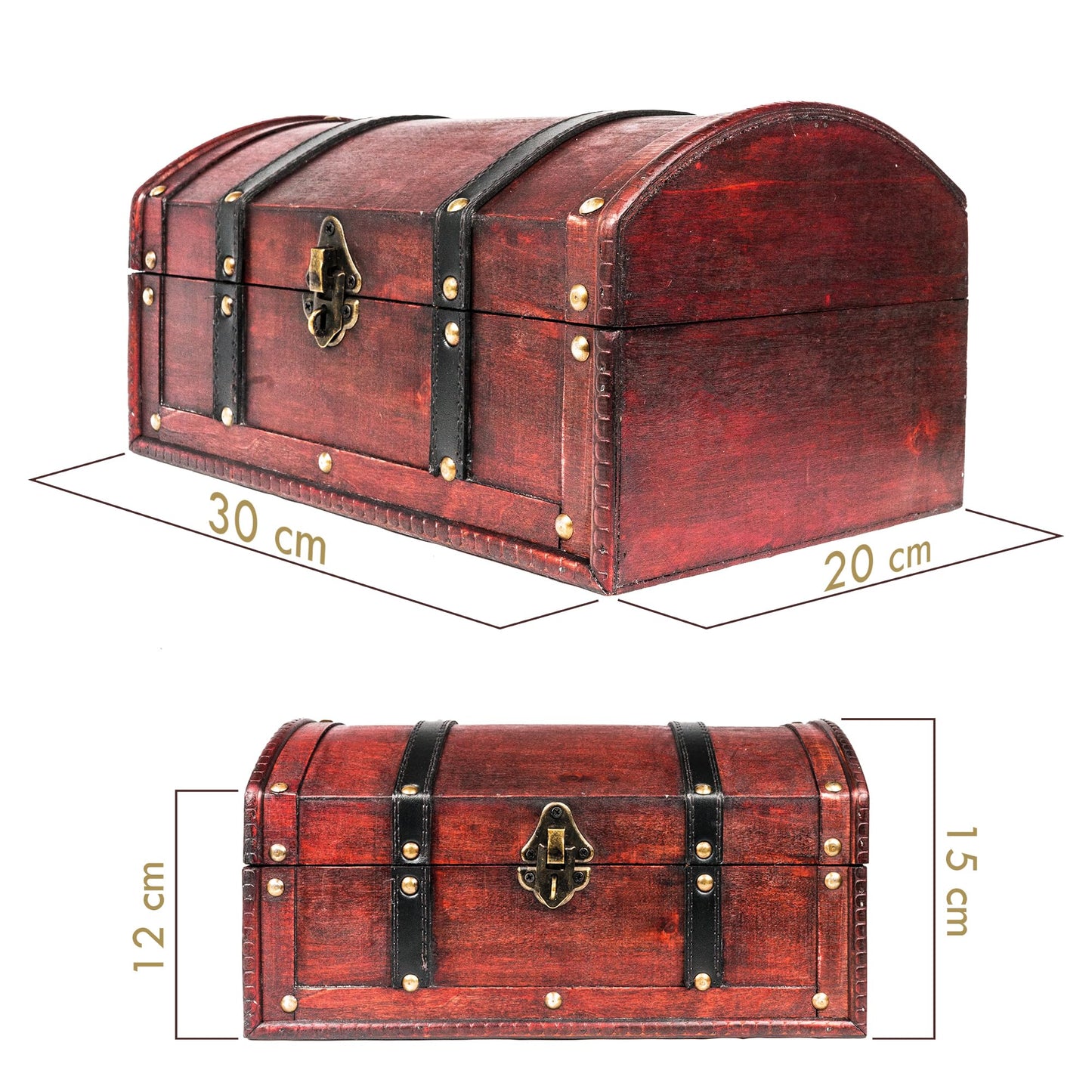 Infinimo Candy Treasure Chest for Kids Birthday filled with 110pcs of Raffaello (Approx. 2.5kg total) - Gift Box with lock and key - 30x20x15cm in size.
