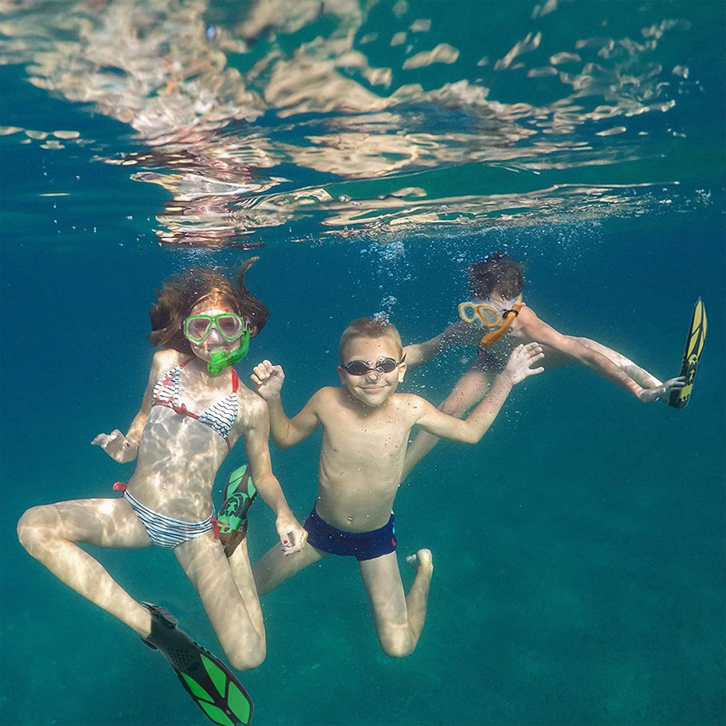 HH HHAO SPORT Snorkel Set for Kids with Fins