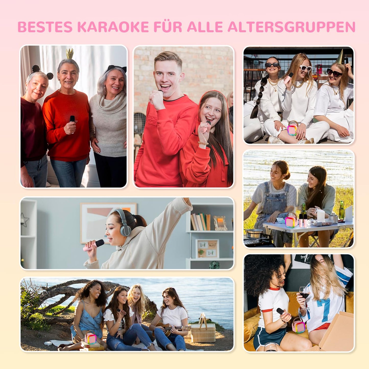 Gifts girls karaoke machine kids: Wowstar karaoke microphone kids - mini karaoke set with microphone - kids toy birthday gifts for 3-12 years girls music instrument accessories