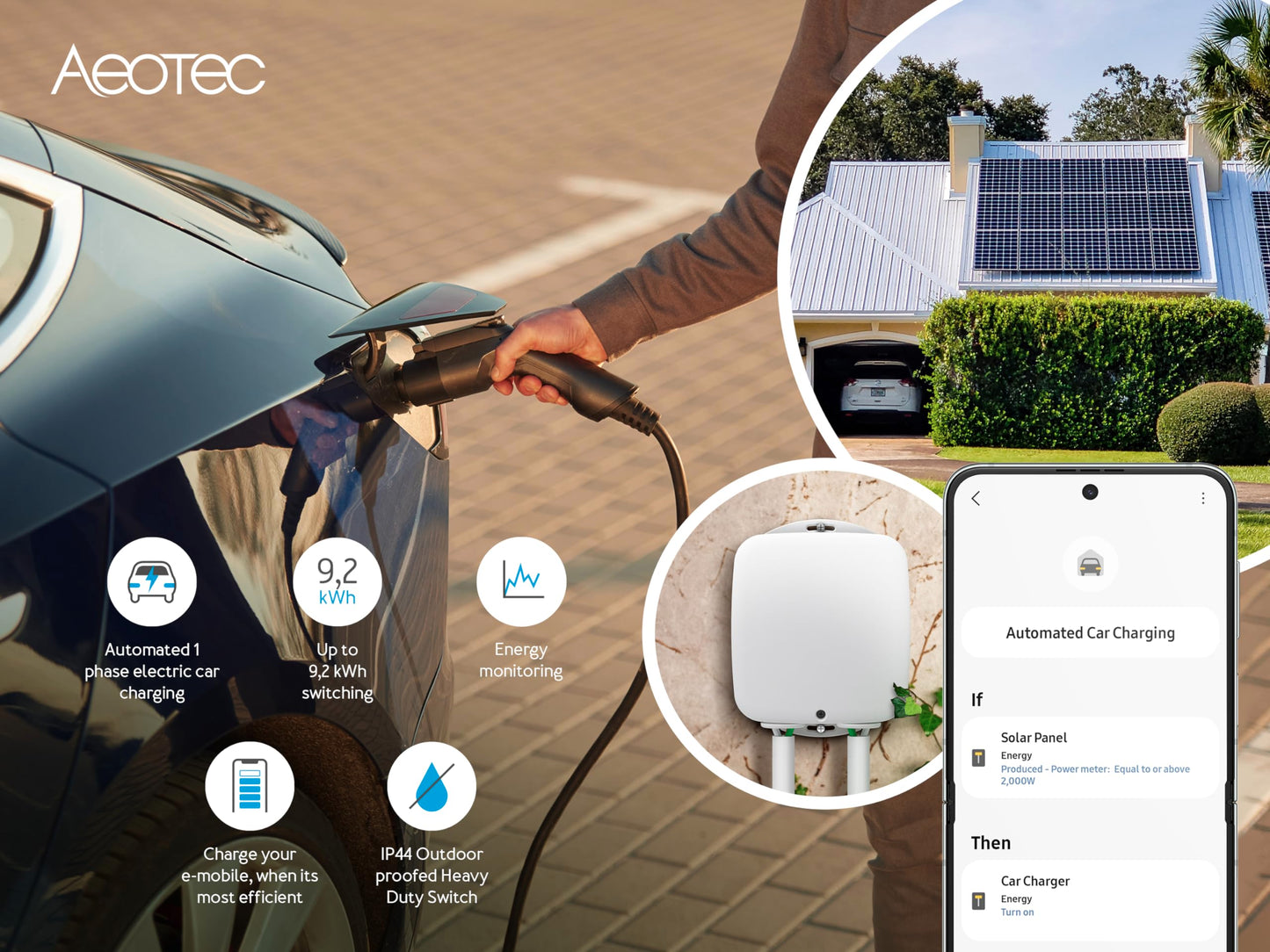Aeotec Outdoor Heavy Duty Switch - IP44, 40A, Z-Wave, HomeAssistant, outdoor, pump control, ventilation control, E-bike charging, sprinklers, heater, infrared heating, moisture-resistant ventilator