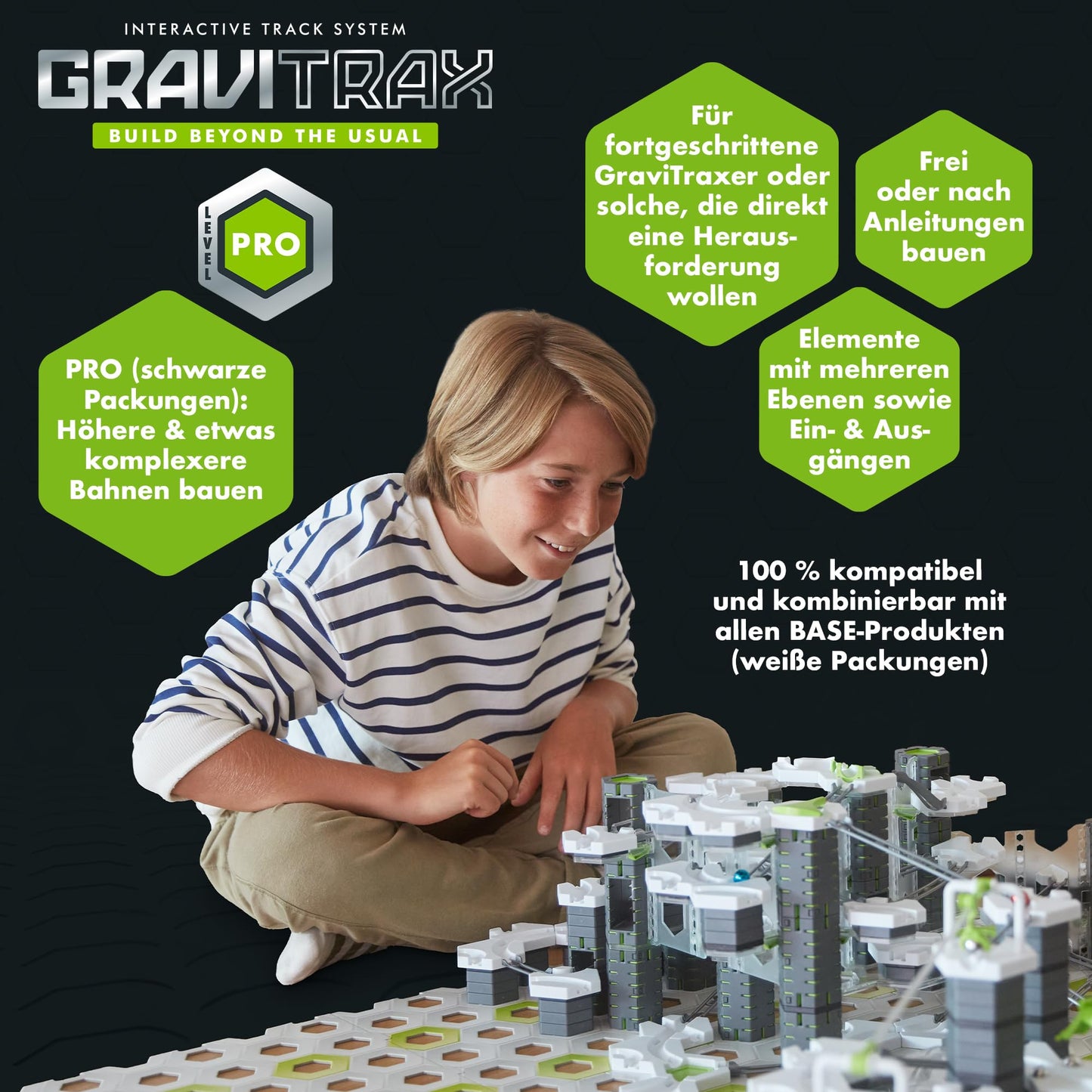 Ravensburger GraviTrax PRO Extension Vertical 22427 - big expansion for your marble run - construction toy for ages 8+ - perfect Christmas gift idea.