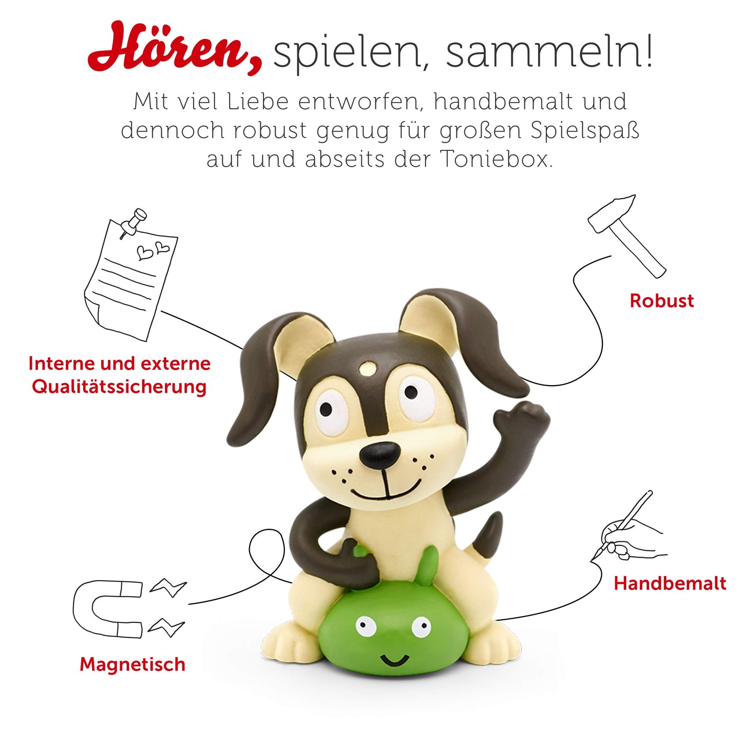 Tonies audio figurine for Toniebox, Favorite Children's Songs - Play and Movement Songs, Children's songs for kids 3 years and older, Playtime approximately 54 minutes.